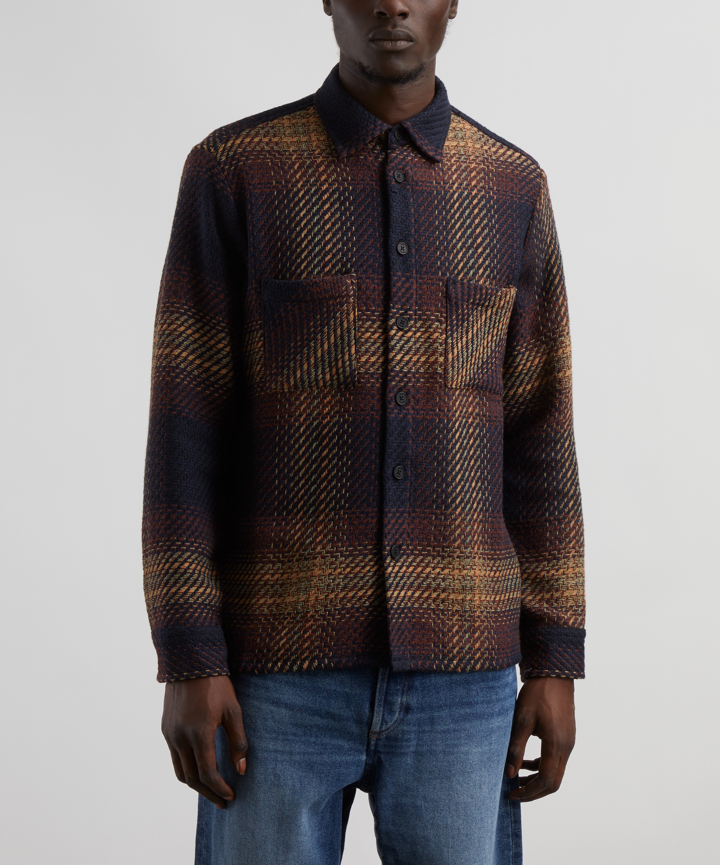 Wax London - Whiting Checked Overshirt image number 2