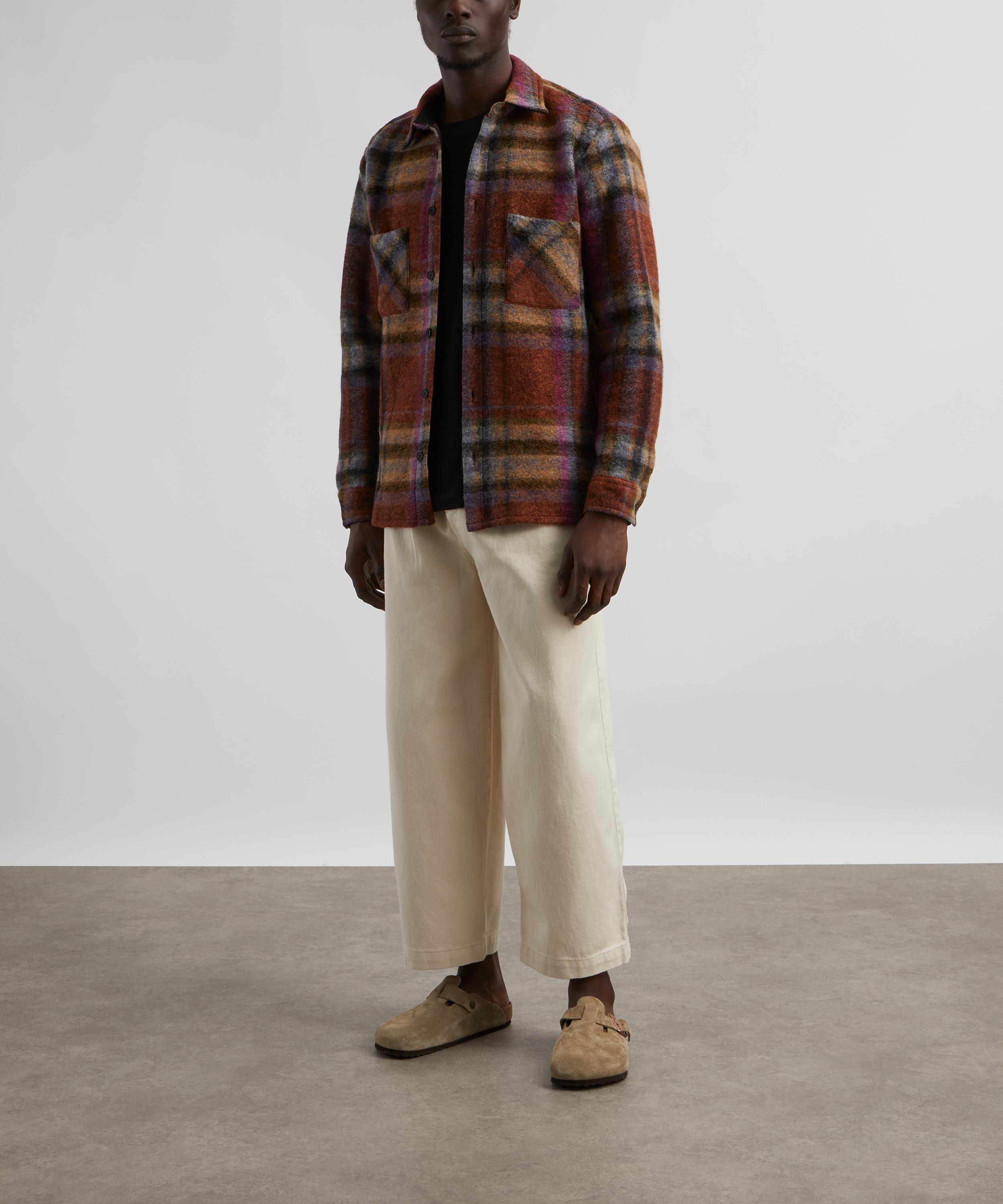 Wax London - Whiting Multicolour Wool Check Overshirt image number 1