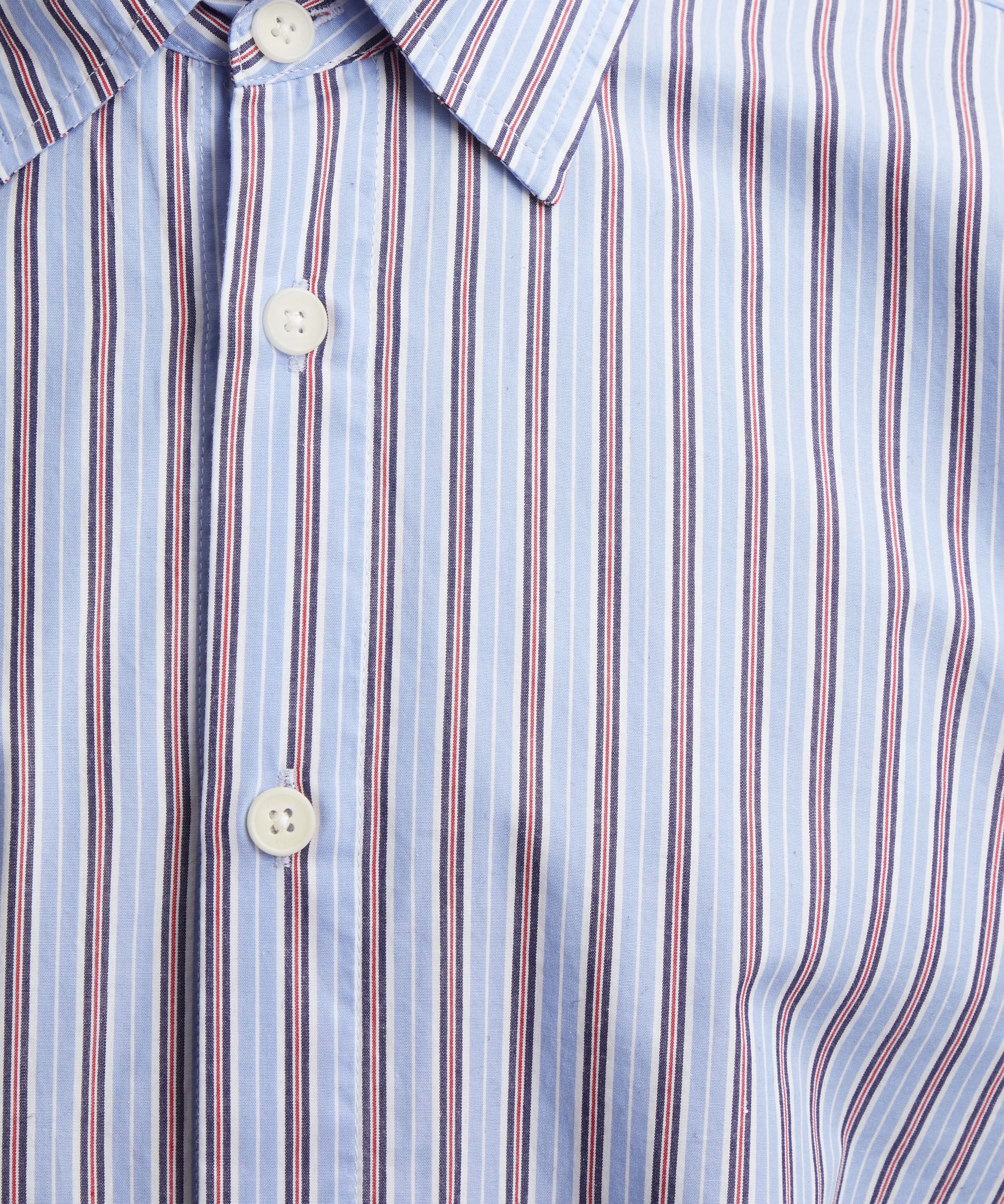 Wax London - Trin Blue Striped Cotton Shirt image number 4