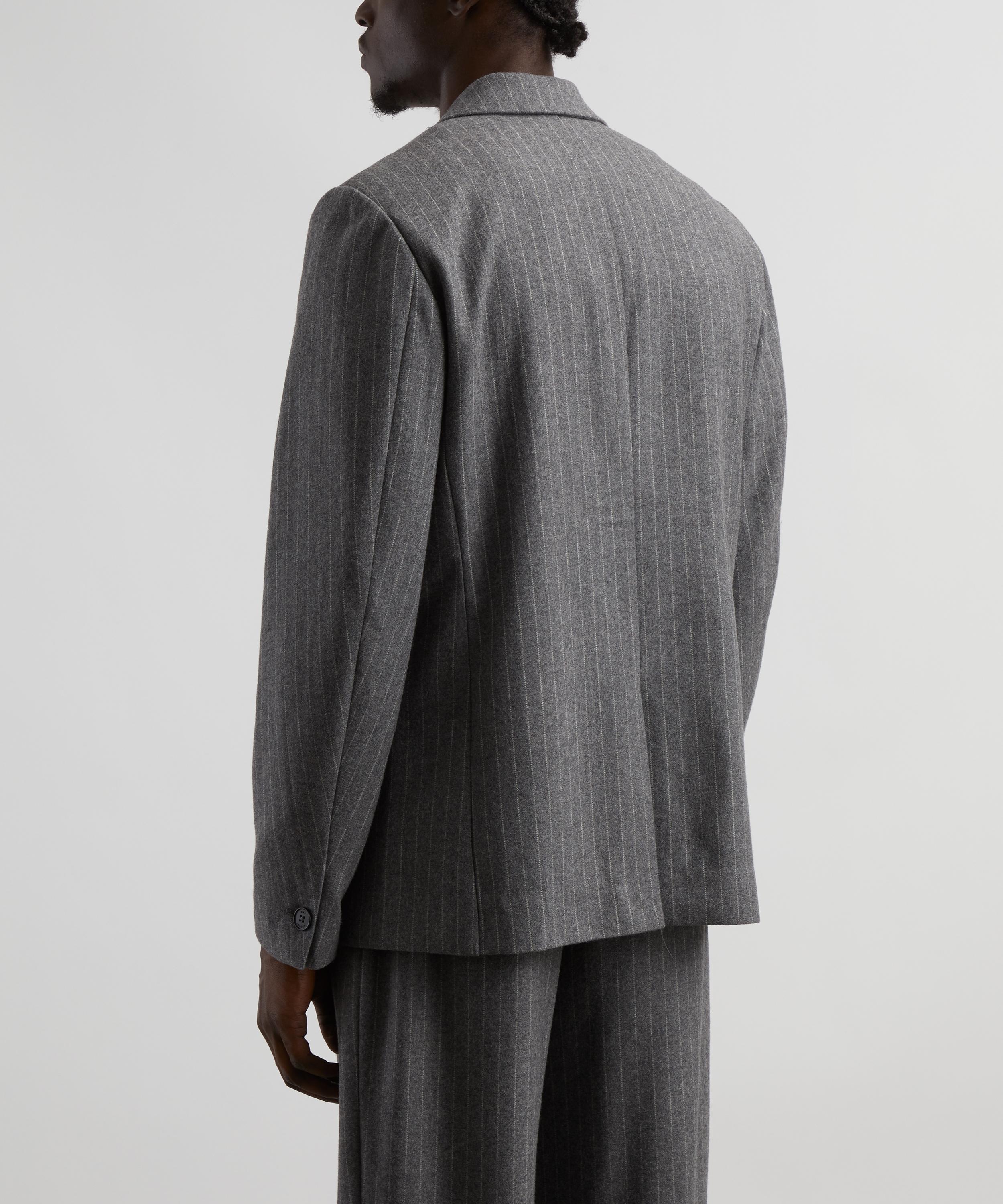 Wax London - Gekko Charcoal Grey Pinstripe Wool Blazer  image number 3