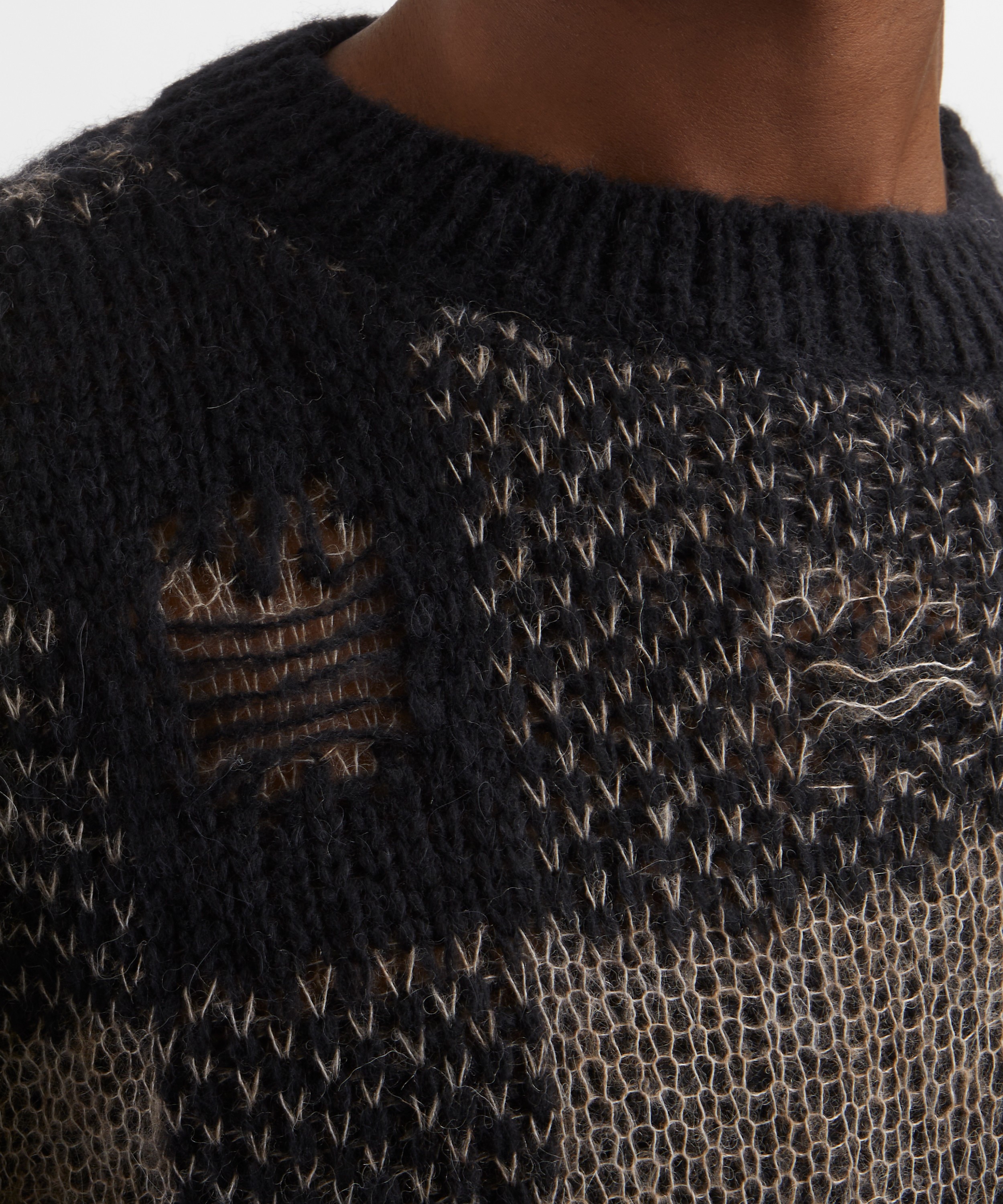 Our Legacy - Sonar Distressed Crew-Neck Jumper image number 4