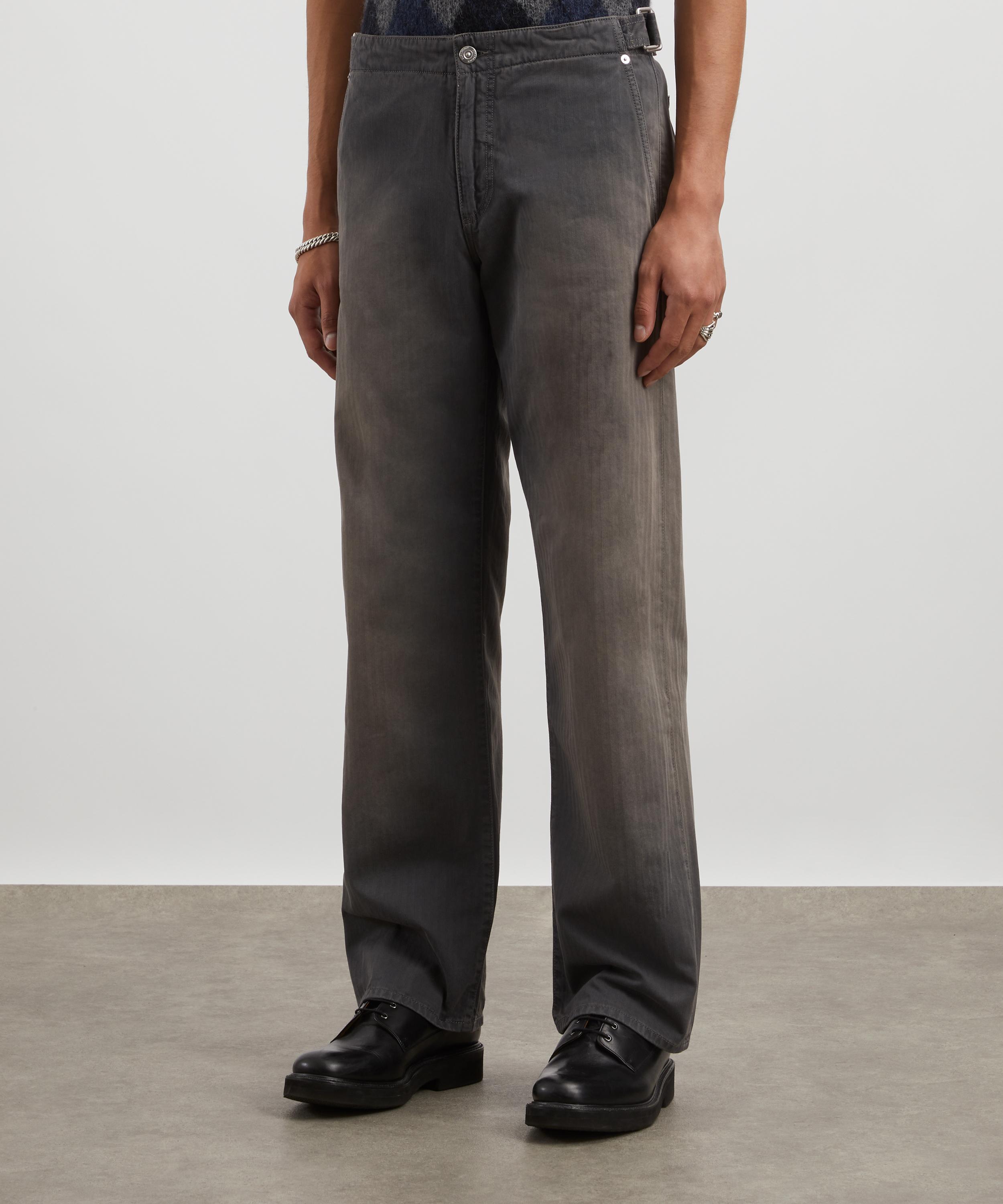 Our Legacy - Trucker Trouser in French Sun Faded Herringbone image number 2