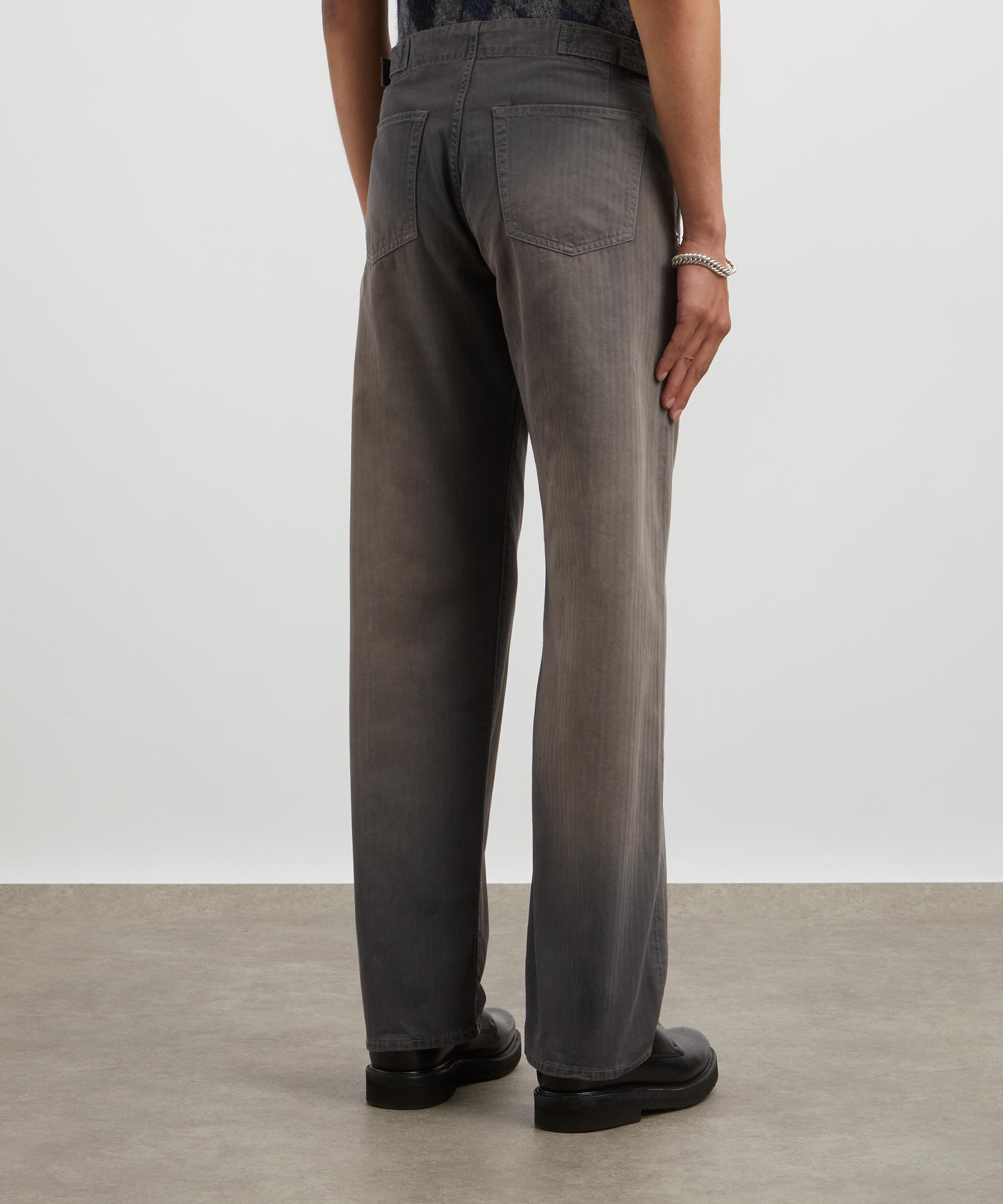 Our Legacy - Trucker Trouser in French Sun Faded Herringbone image number 3