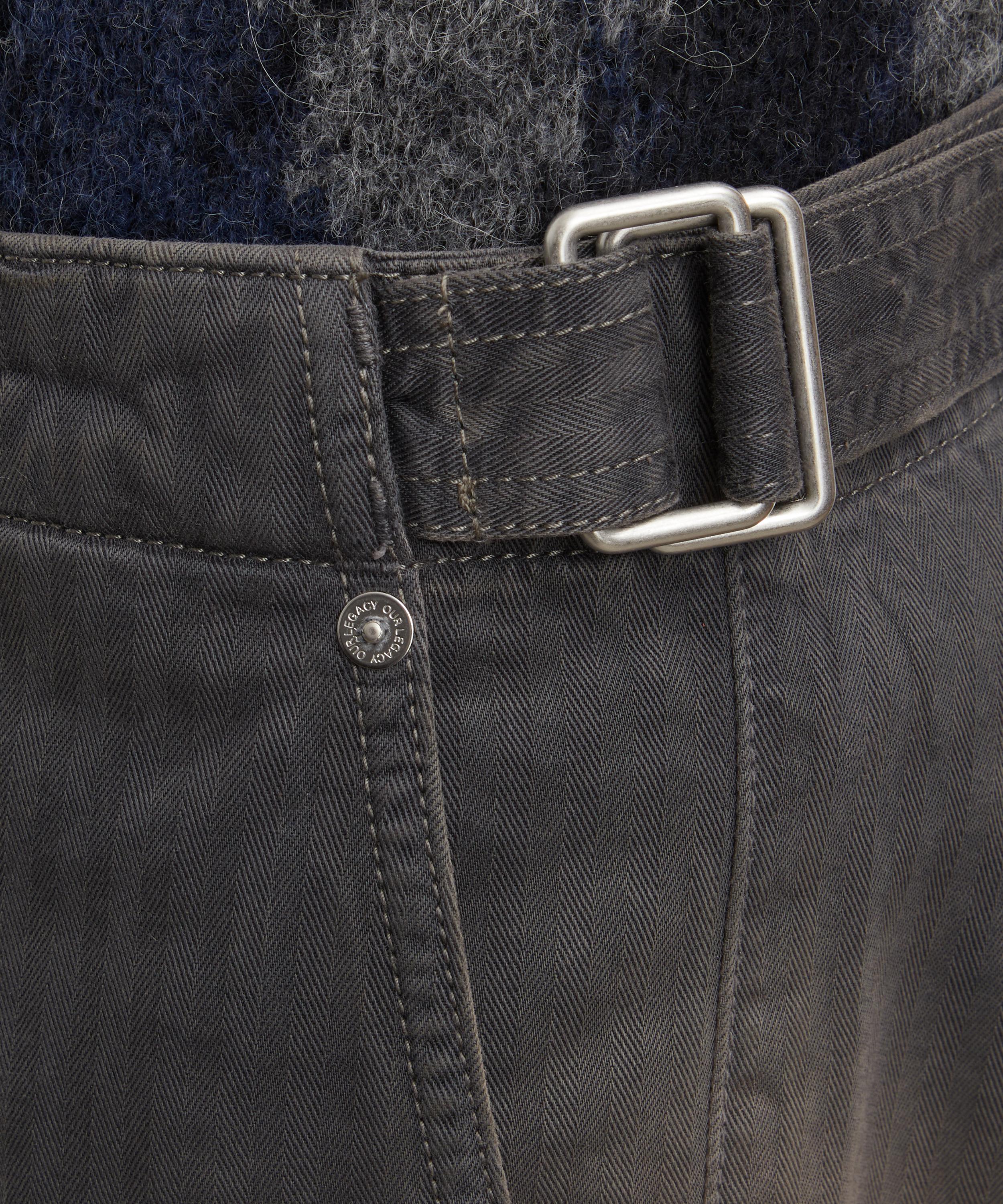 Our Legacy - Trucker Trouser in French Sun Faded Herringbone image number 4