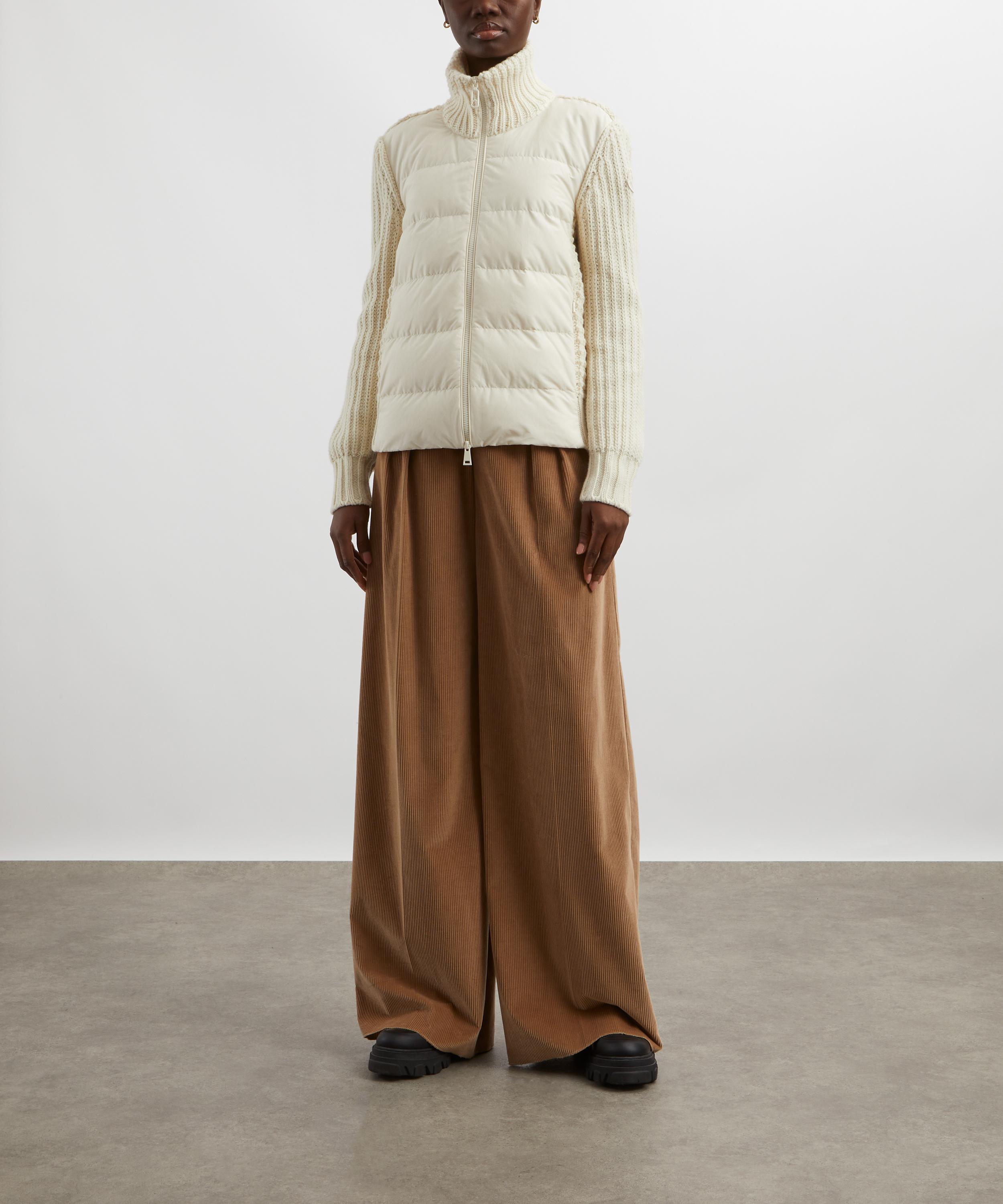 Moncler - Padded Wool and Cashmere Zip-Up Cardigan image number 1