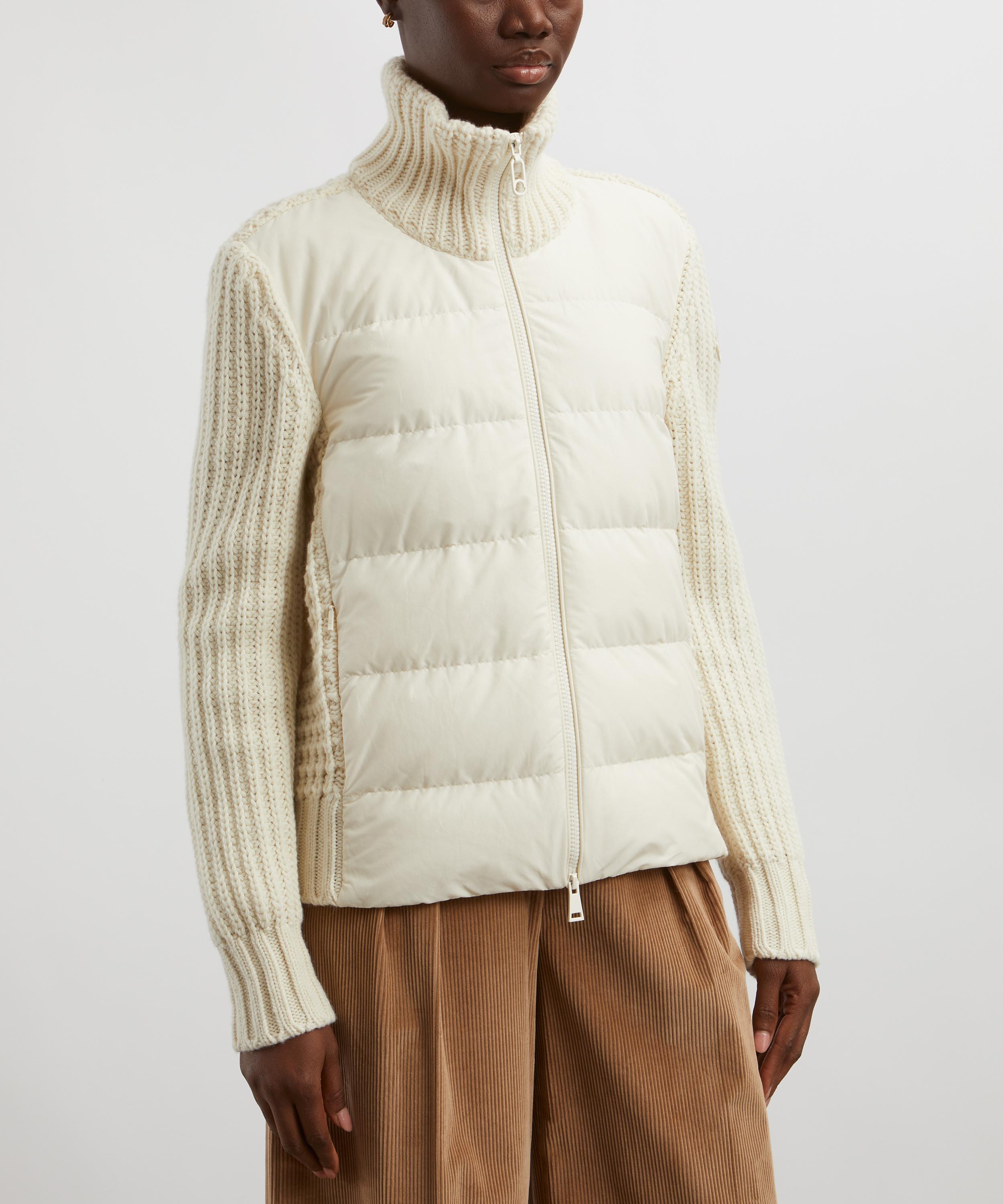 Moncler - Padded Wool and Cashmere Zip-Up Cardigan image number 2