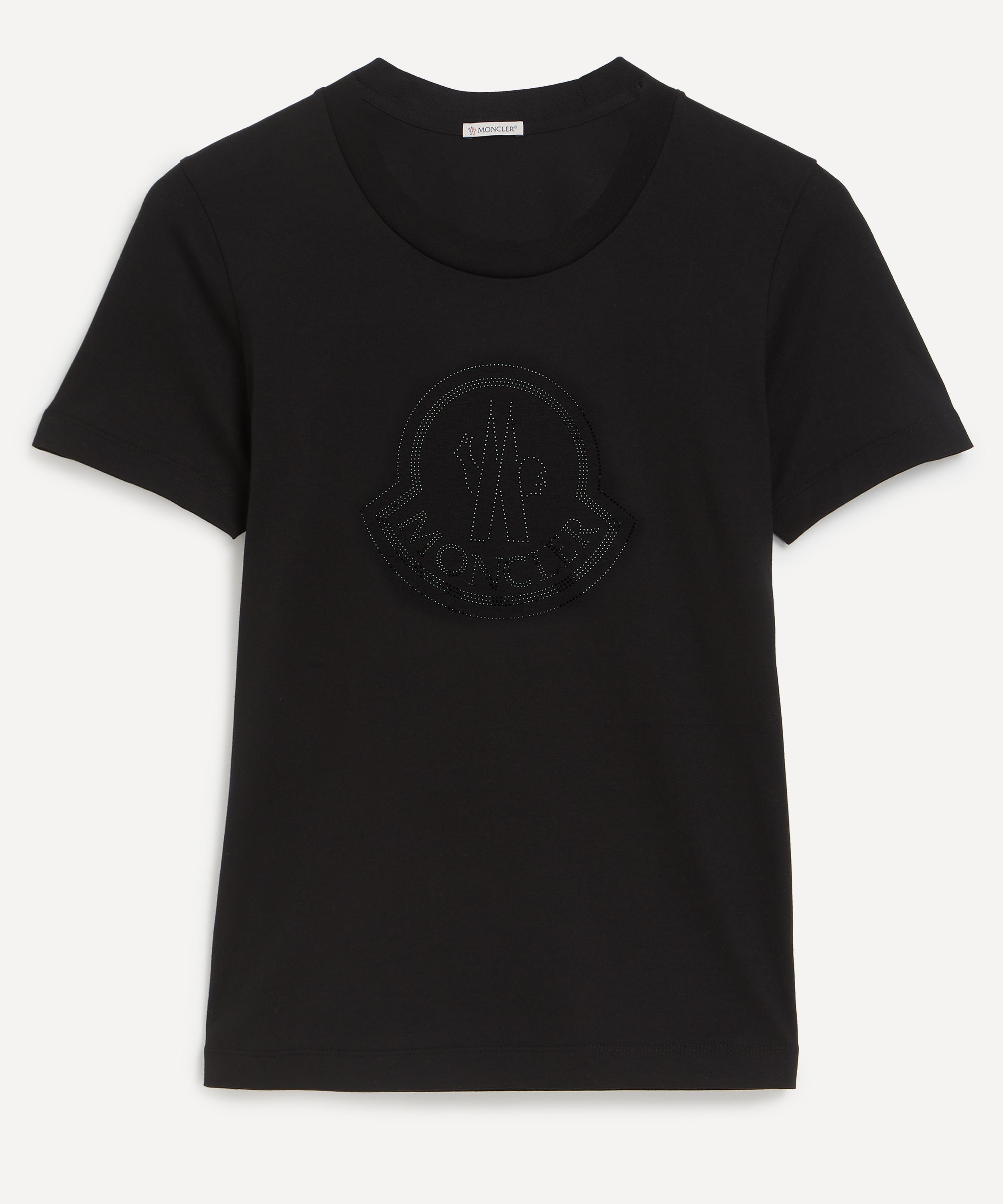 Moncler - Crystal Logo Cotton T-Shirt image number 0