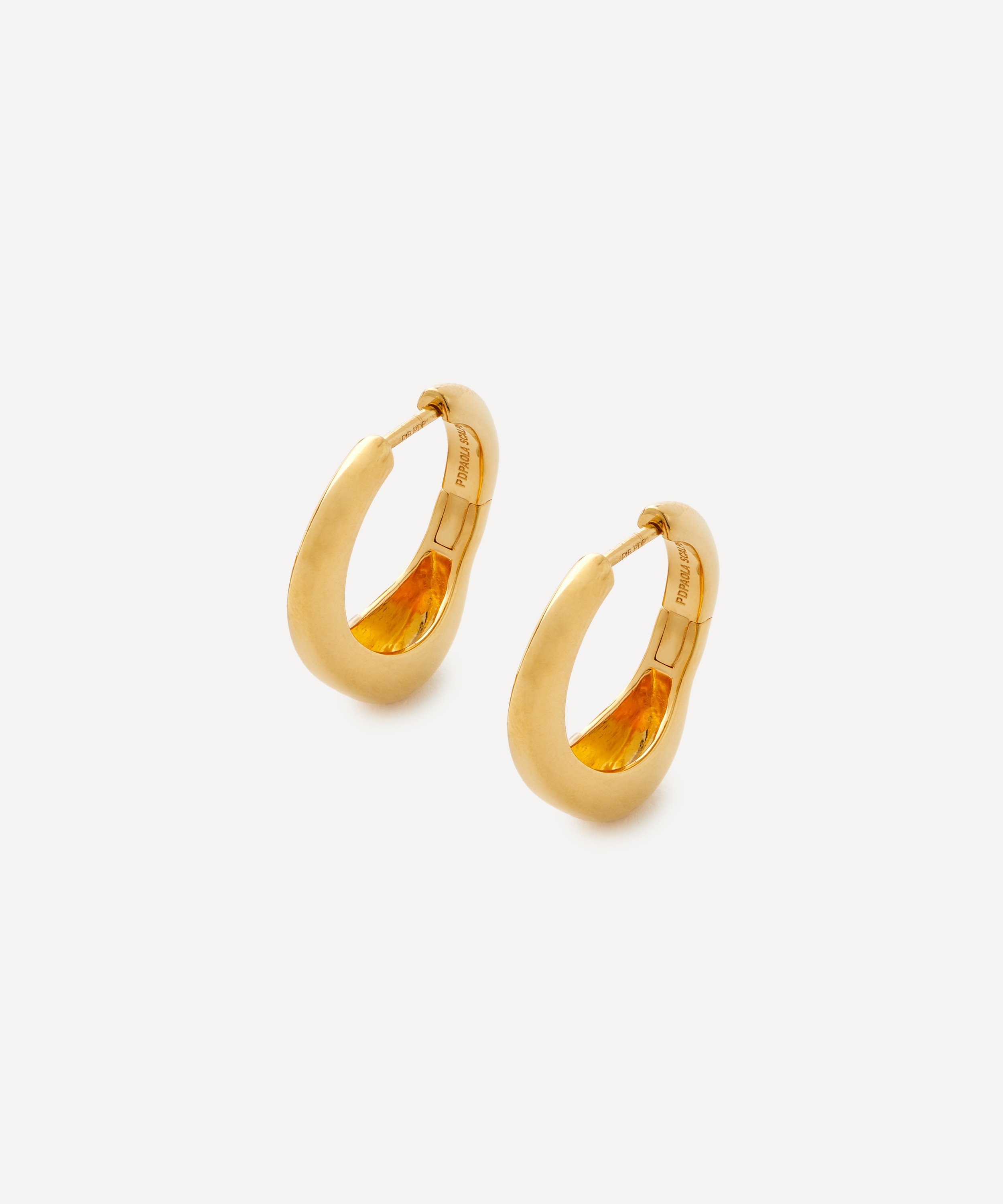 PDPAOLA - 18ct Gold-Plated Riba Hoop Earrings image number 0