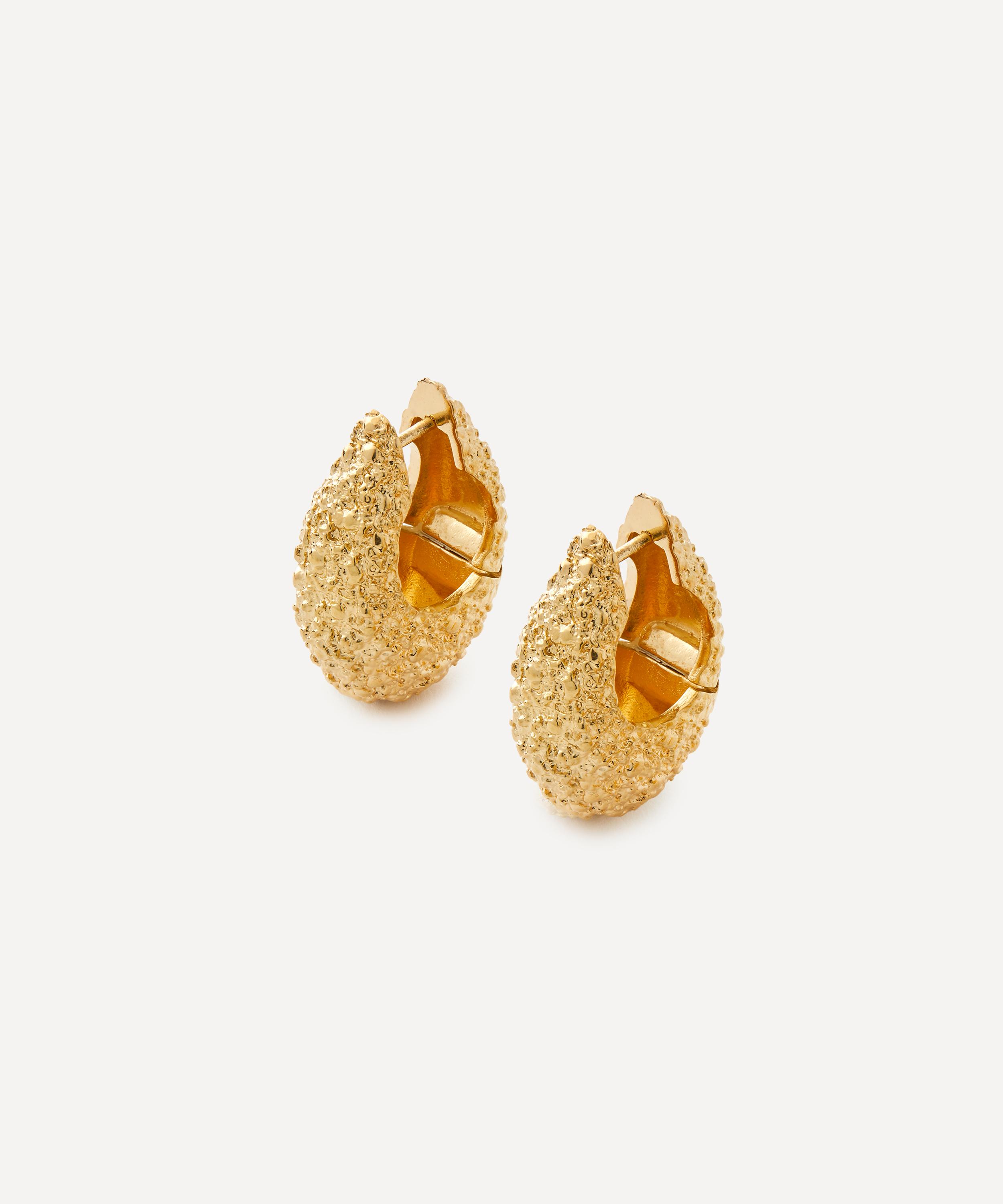 PDPAOLA - 18ct Gold-Plated Marina Hoop Earrings image number 0