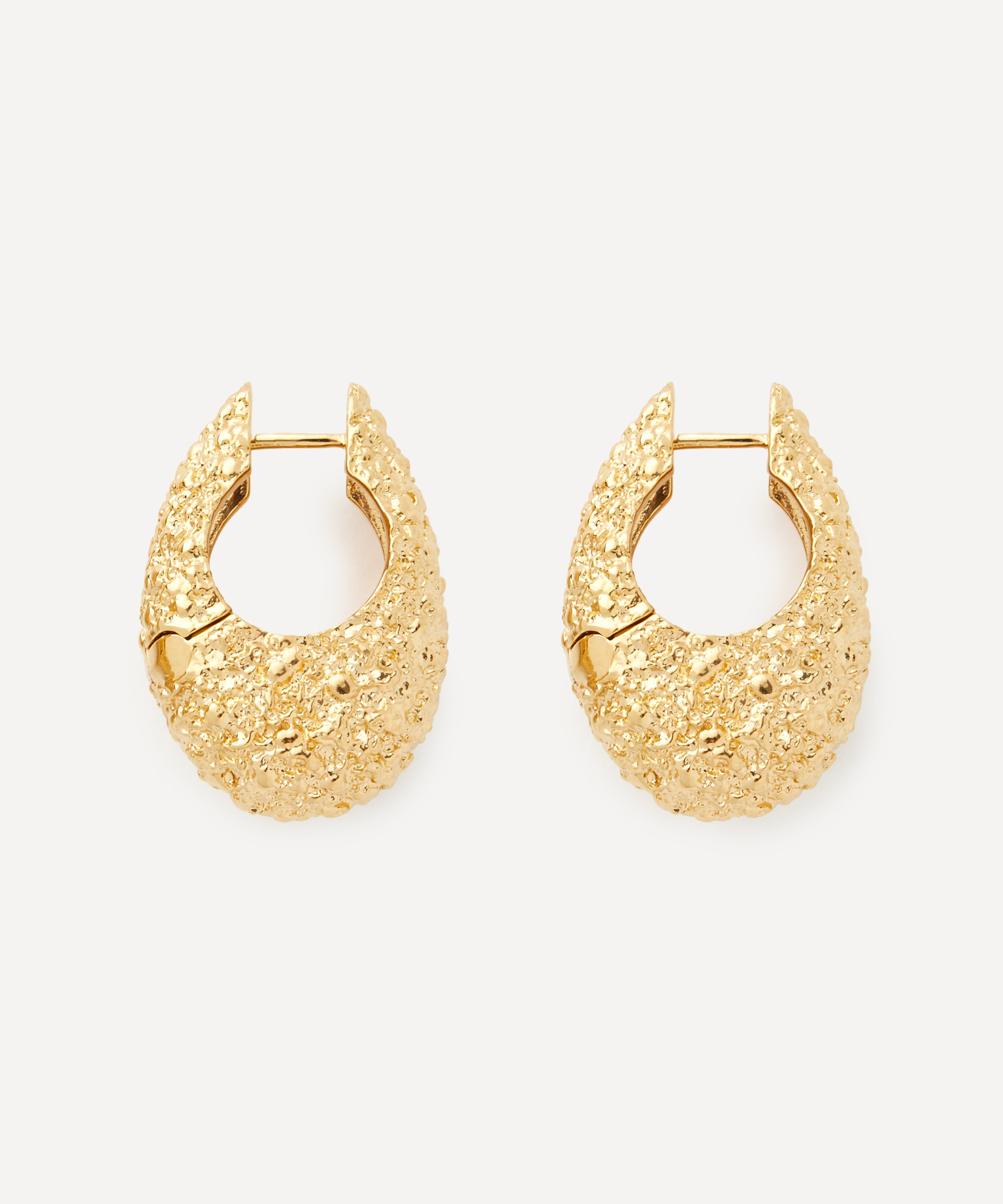 PDPAOLA - 18ct Gold-Plated Marina Hoop Earrings image number 1