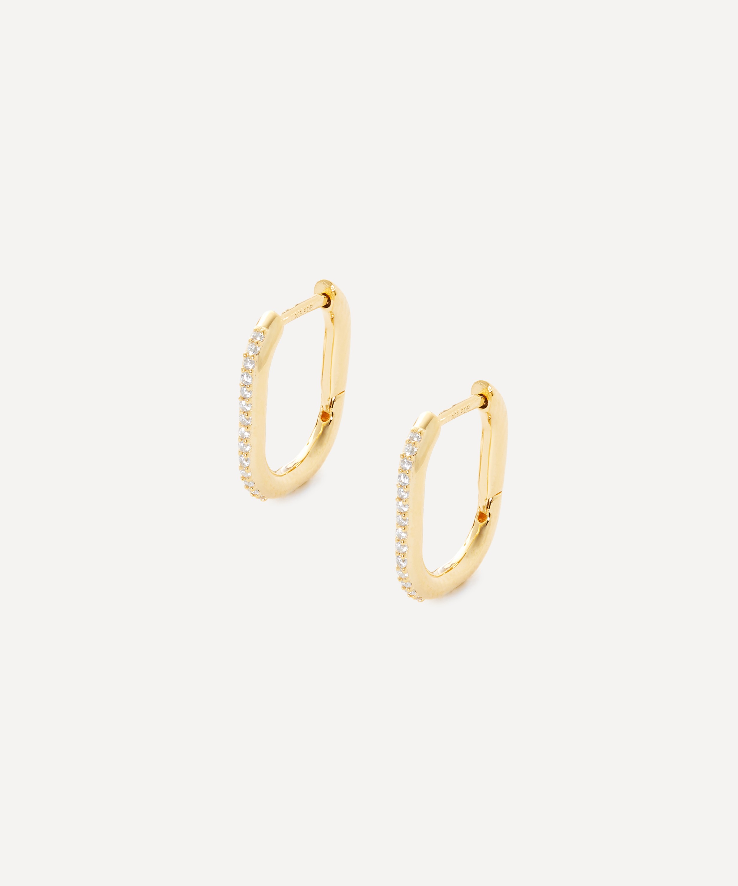 PDPAOLA - 18ct Gold-Plated Spike Hoop Earrings image number 0