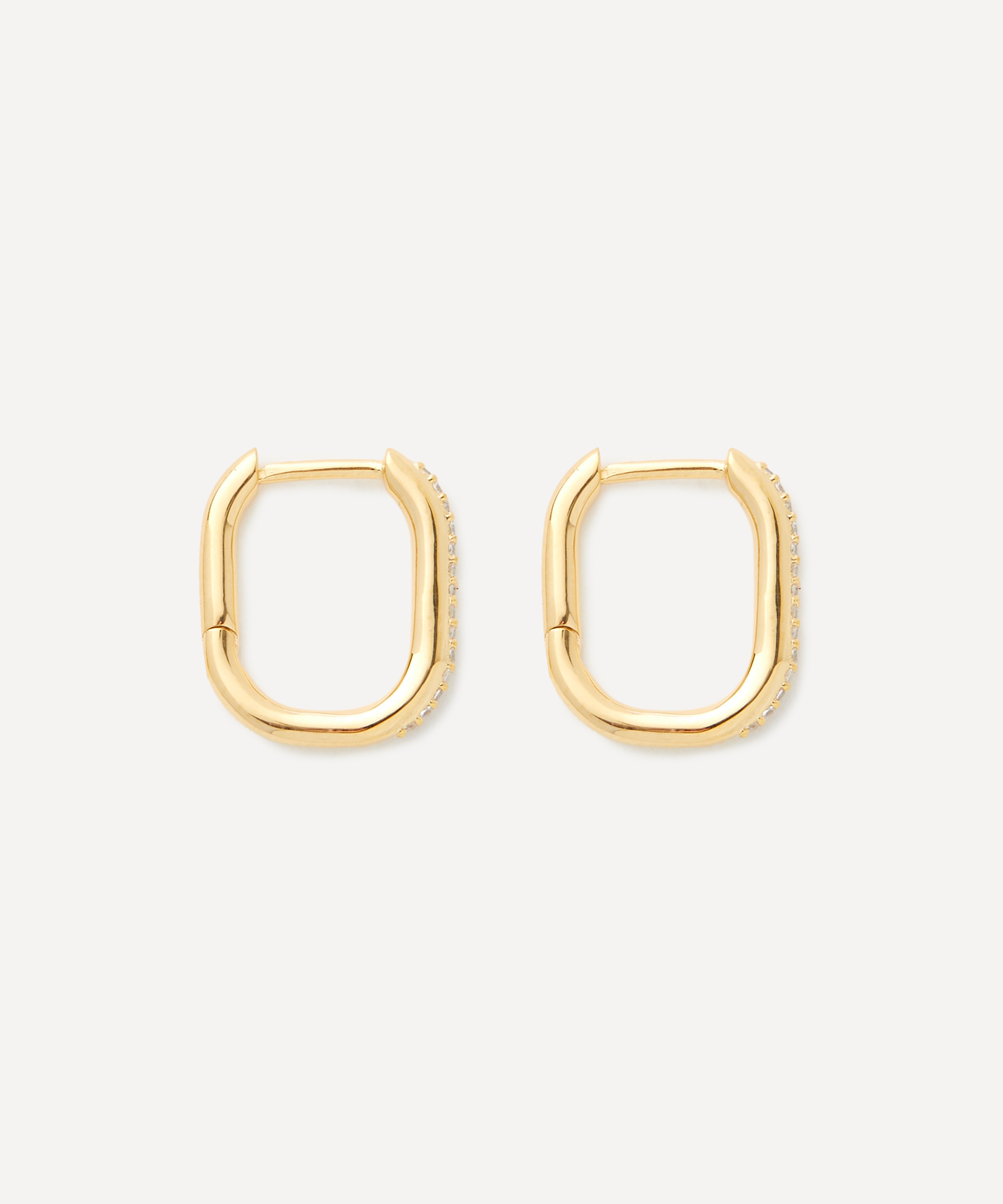 PDPAOLA - 18ct Gold-Plated Spike Hoop Earrings image number 1