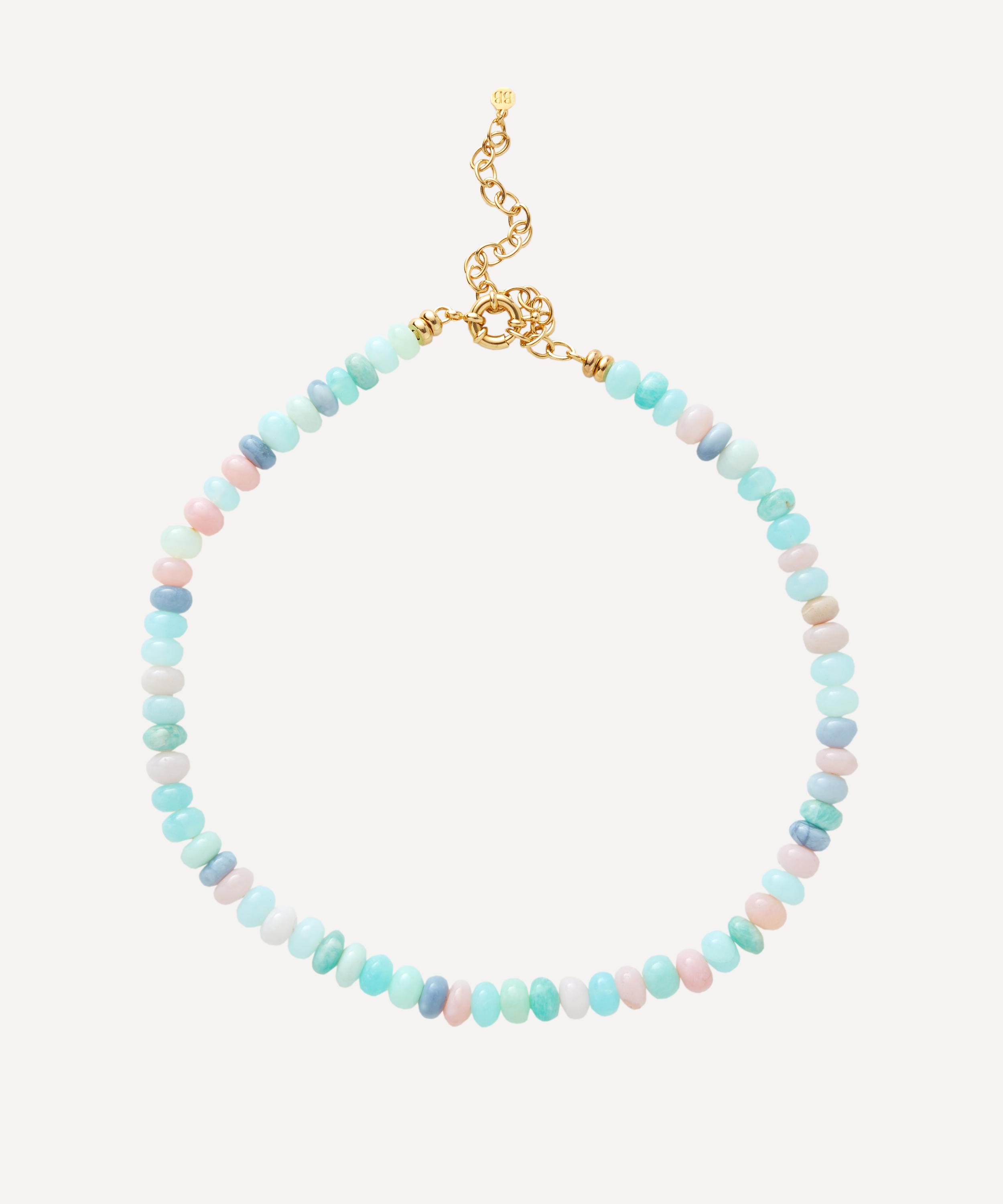 Bon Bon Jewellery Club - 14ct Gold-Plated Vermeil Silver Autumn Candy Opal Necklace image number 0