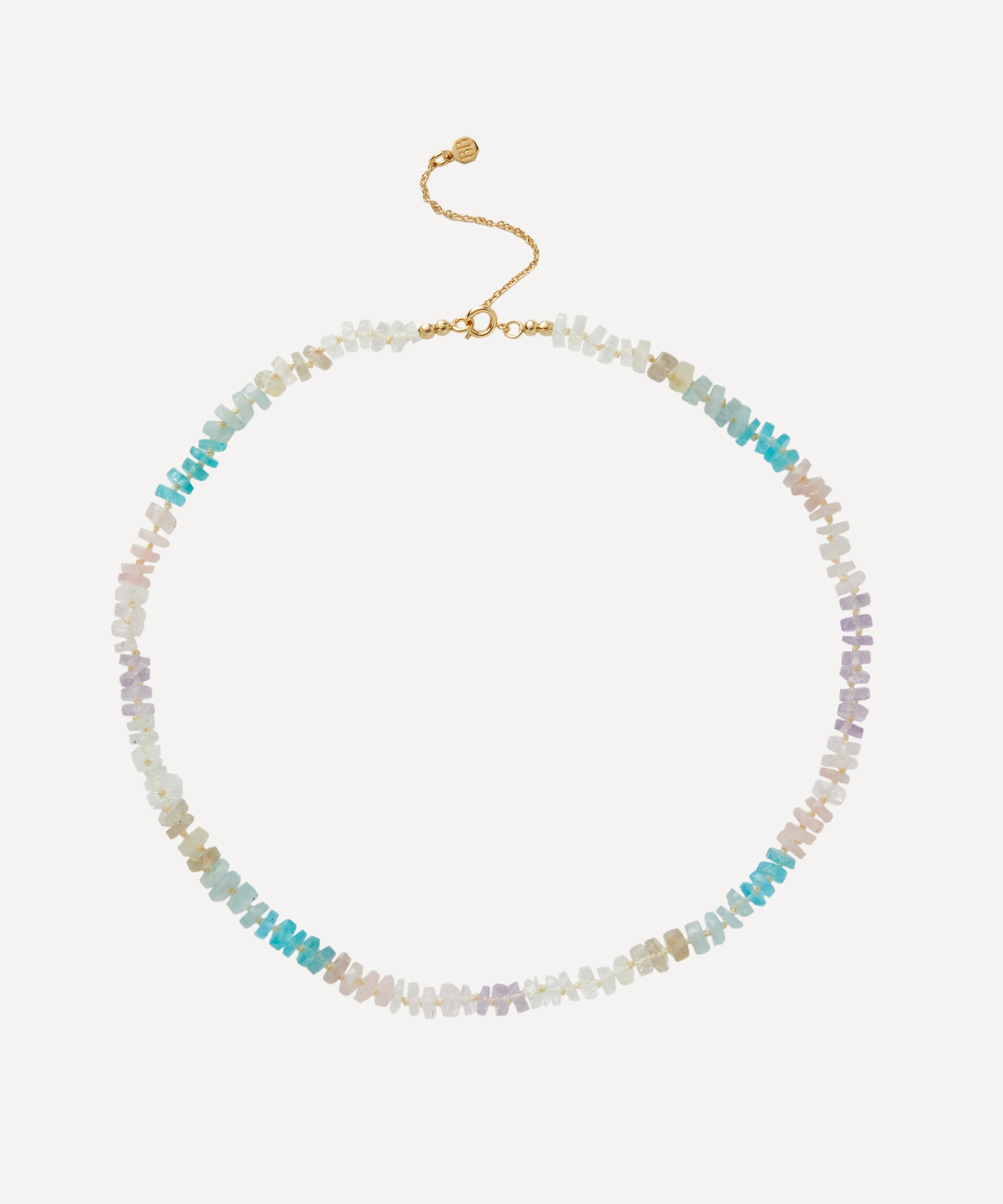 Bon Bon Jewellery Club - 14ct Gold-Plated Vermeil Silver Harbour Island Bead Necklace image number 0