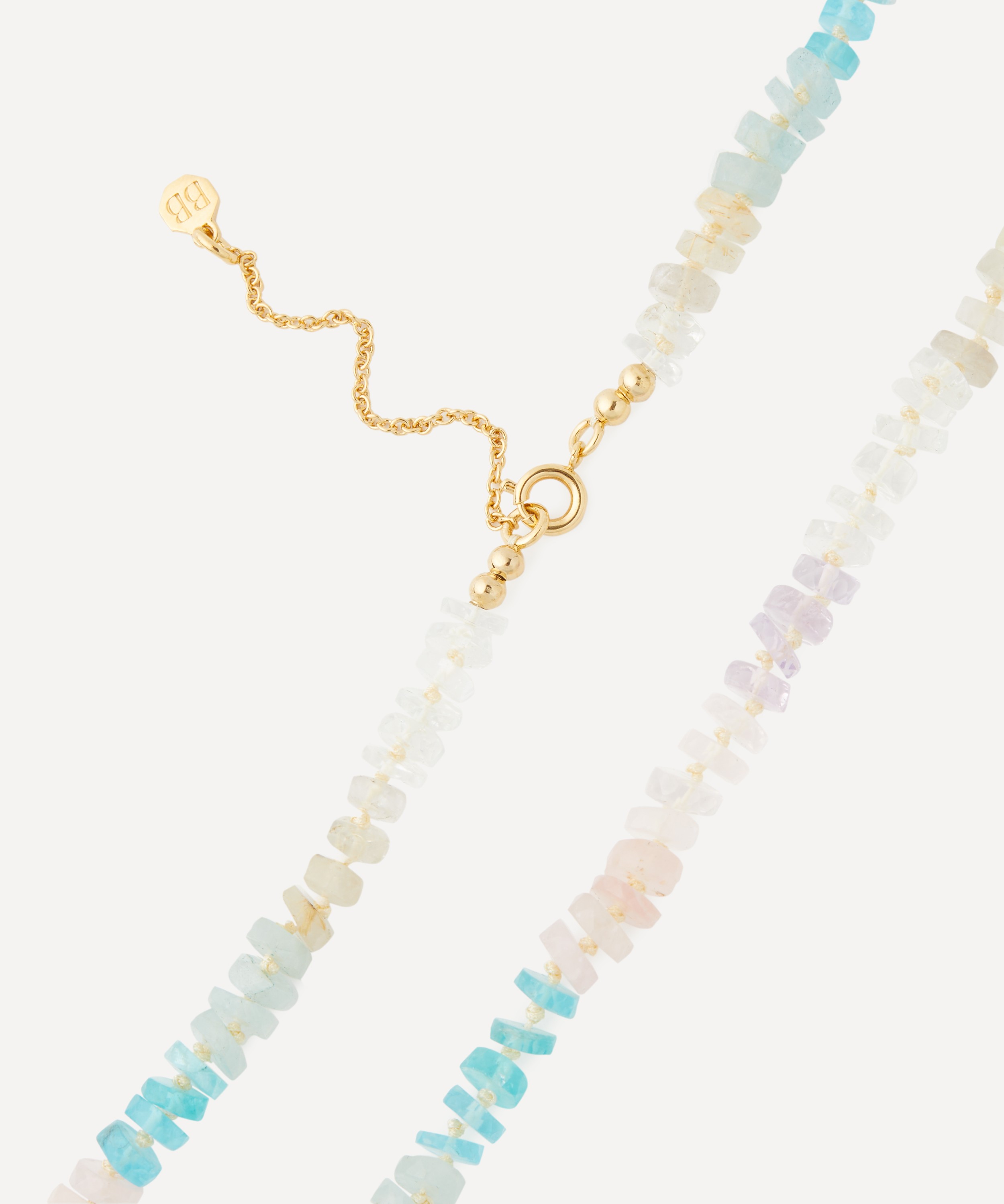 Bon Bon Jewellery Club - 14ct Gold-Plated Vermeil Silver Harbour Island Bead Necklace image number 1