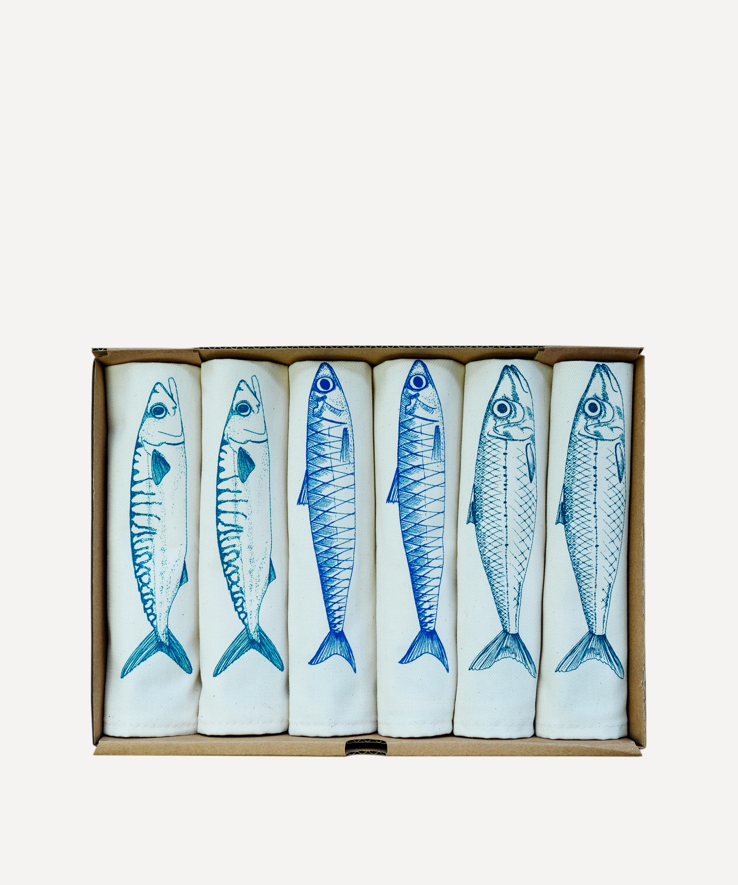 Lottie Day - Fish Napkin Gift Set of Six