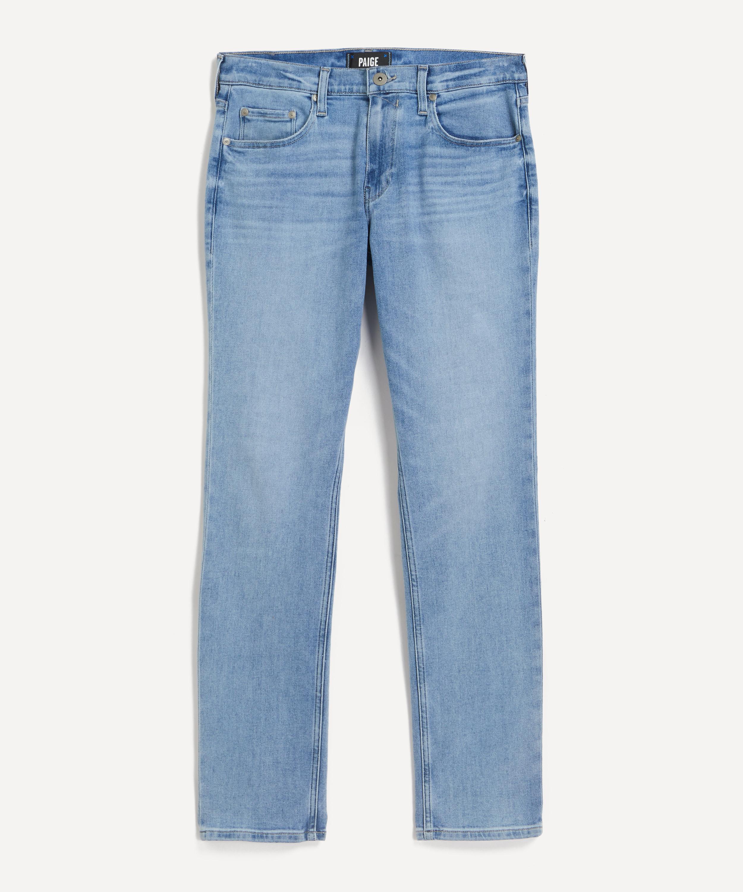 Paige - Lennox Slim-Fit Straight-Leg Jeans in Braylon image number 0