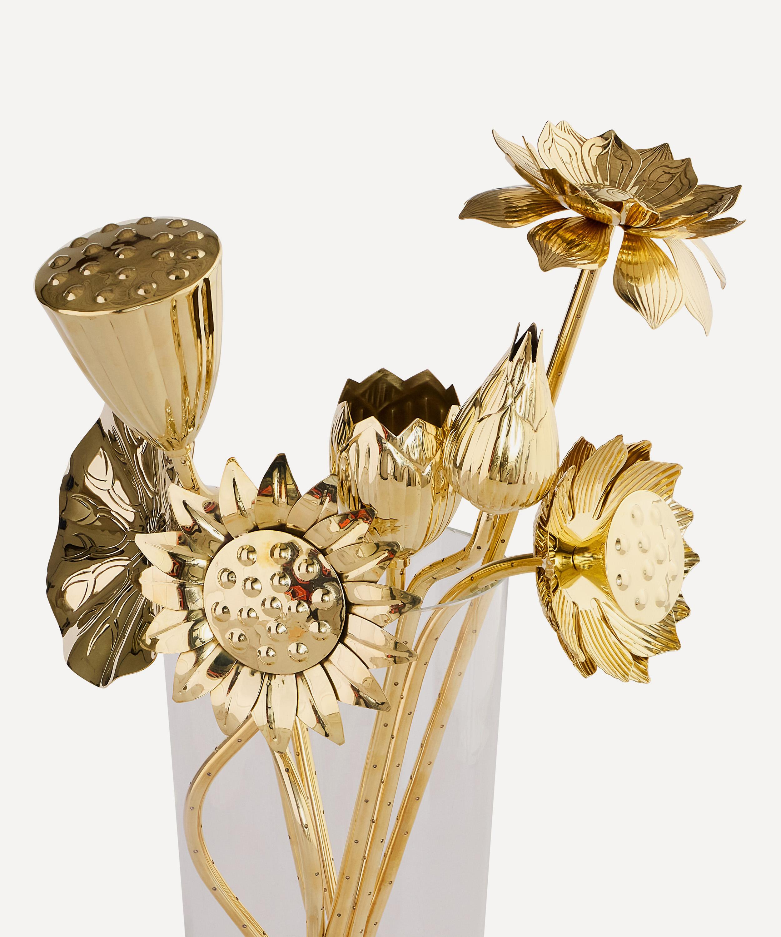 Jonathan Adler - Brass Flowers Bouquet image number 0