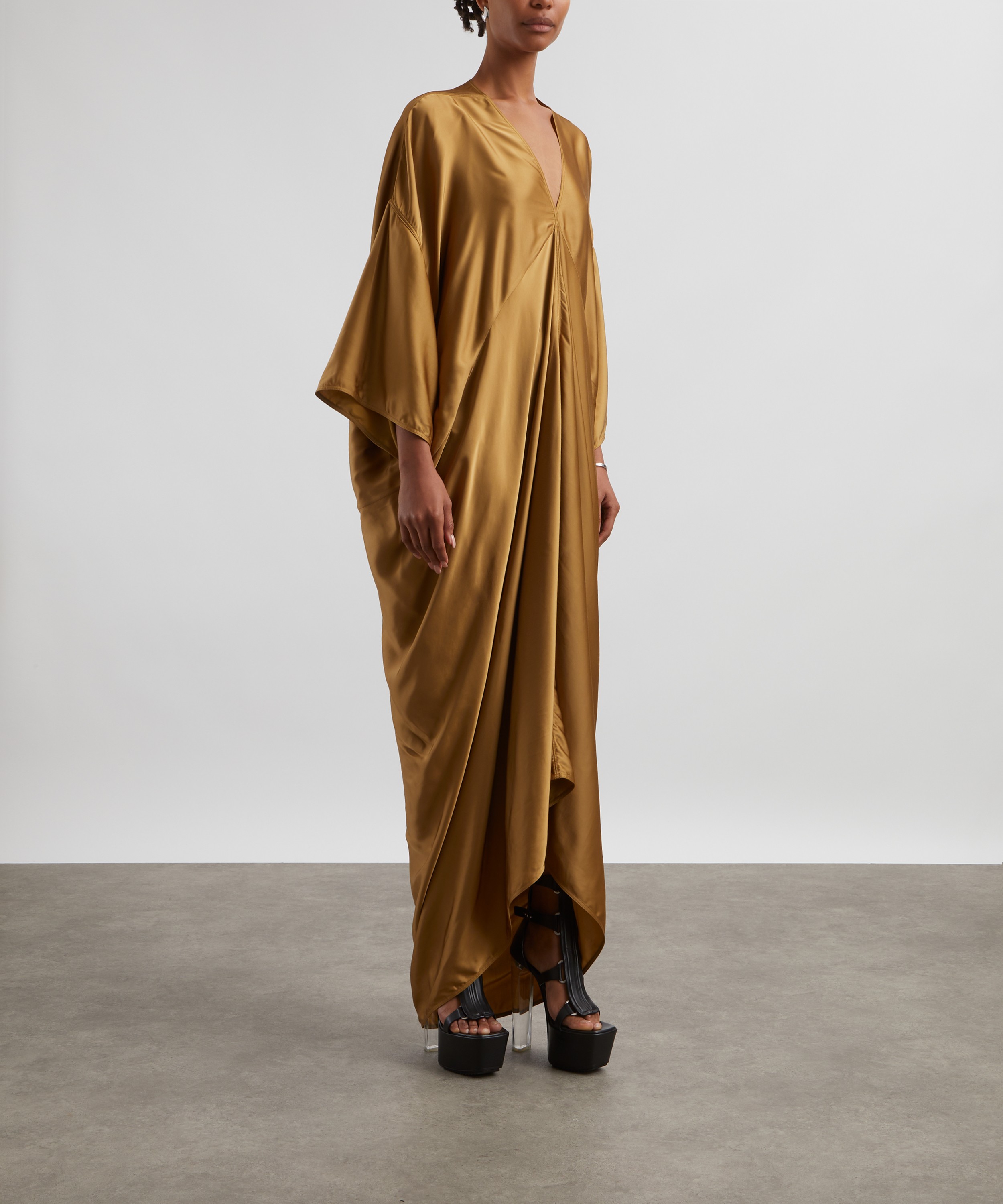 Rick Owens - Tommykite Honey Satin Gown image number 2