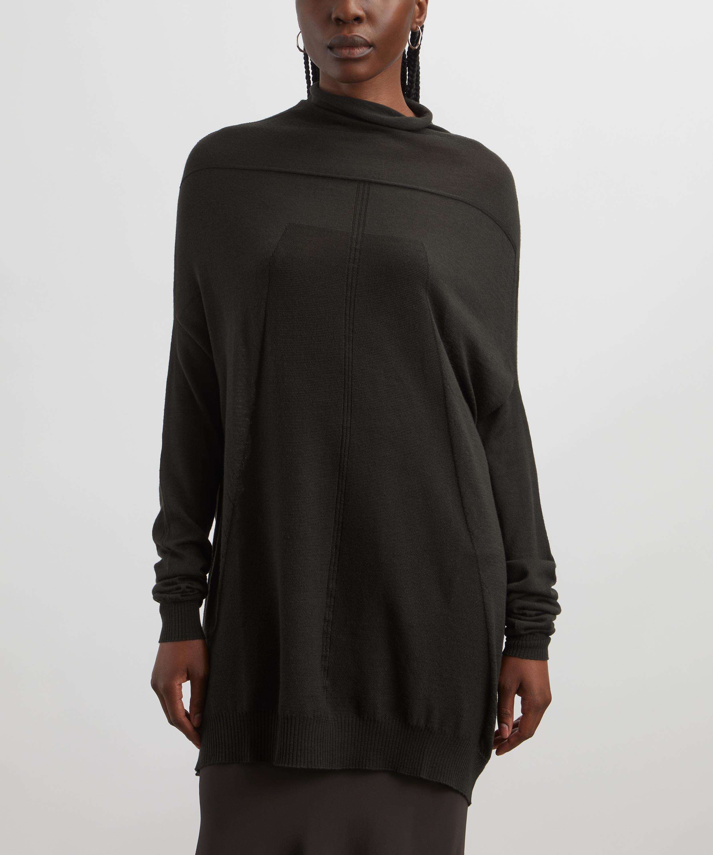 Rick Owens - Oversized Crater Cashmere Jumper image number 2