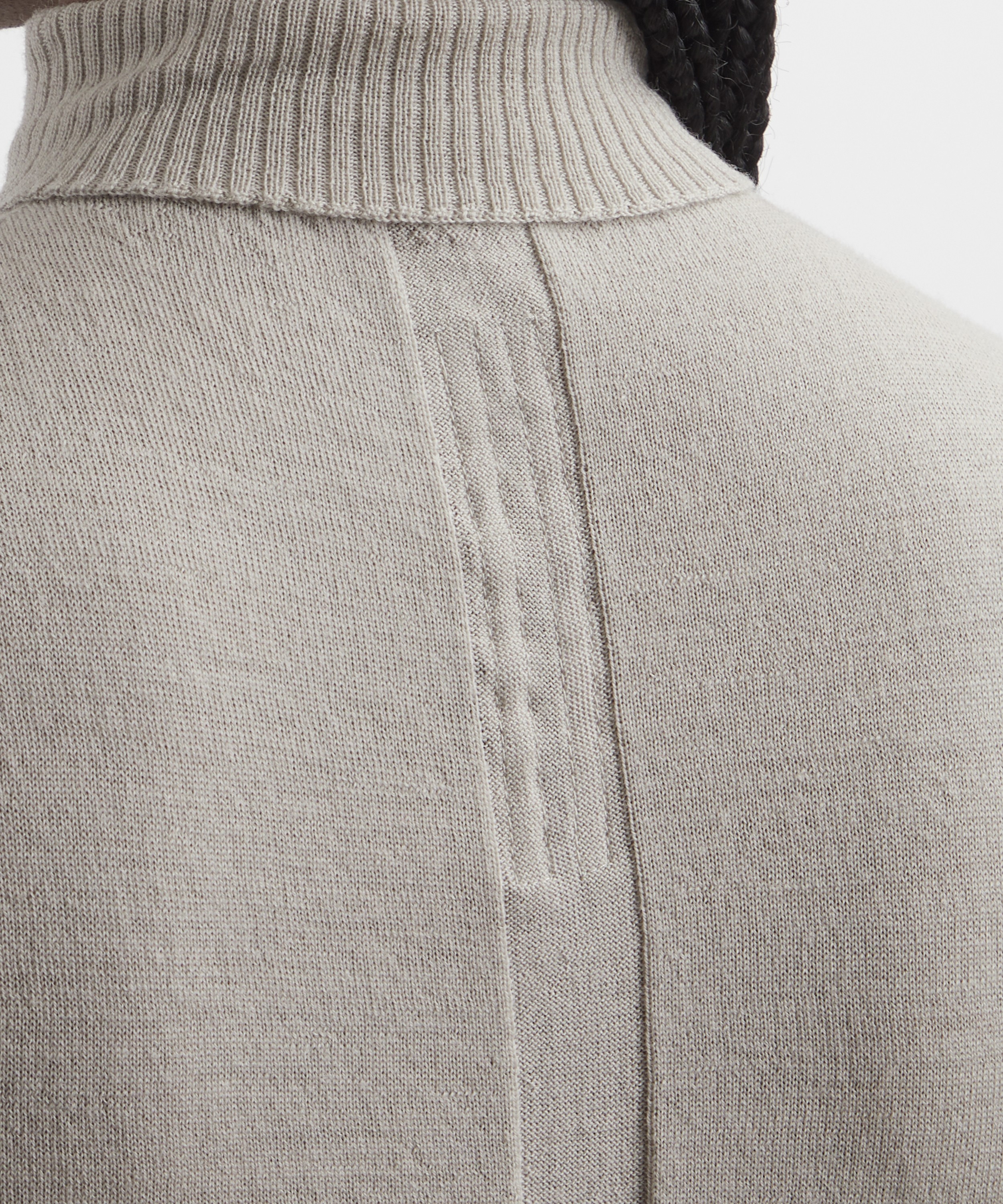 Rick Owens - Sleeveless Turtleneck Rasato Knit Jumper image number 4