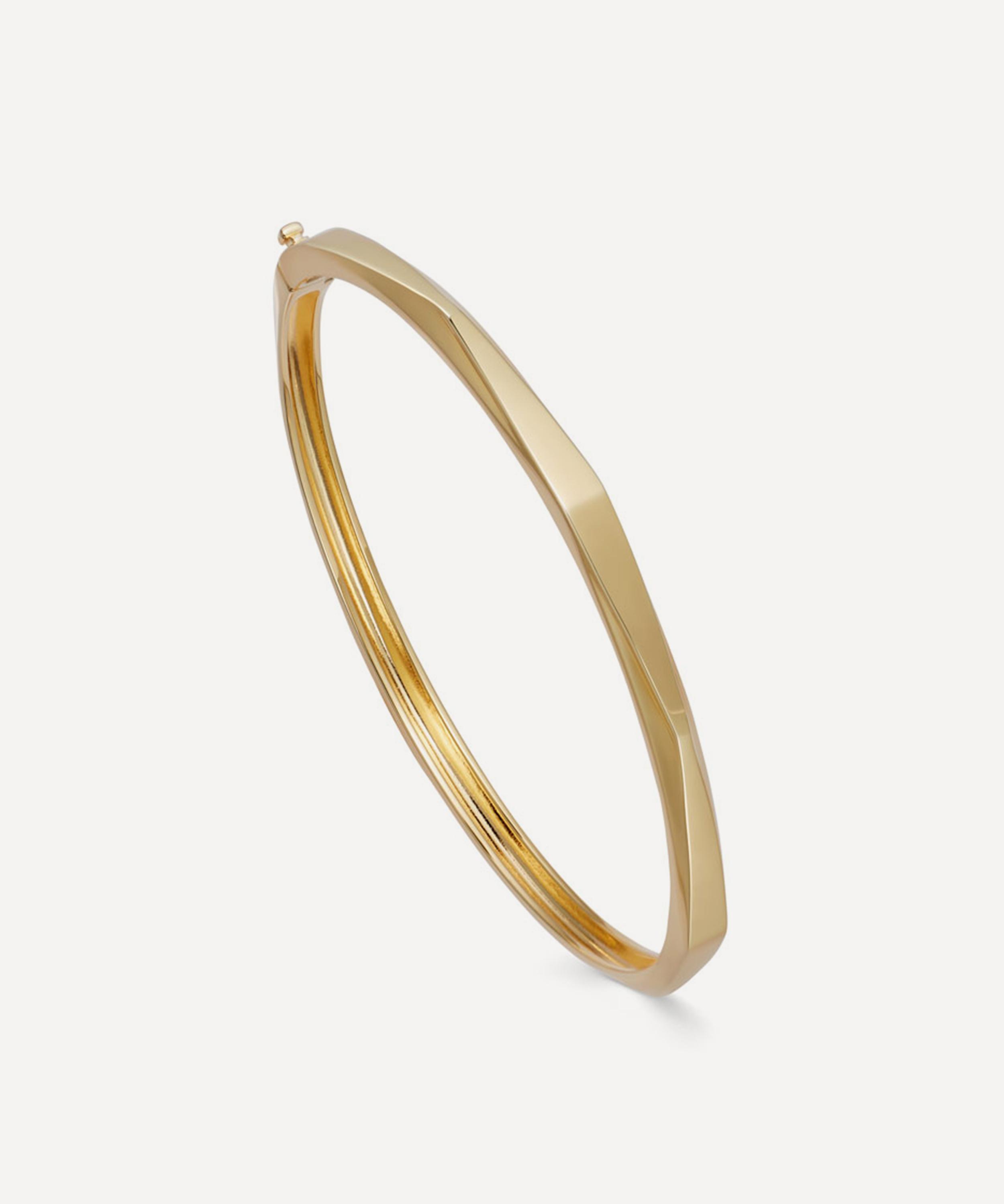 Astley Clarke - 18ct Gold-Plated Vermeil Silver Deco Bangle Bracelet image number 0
