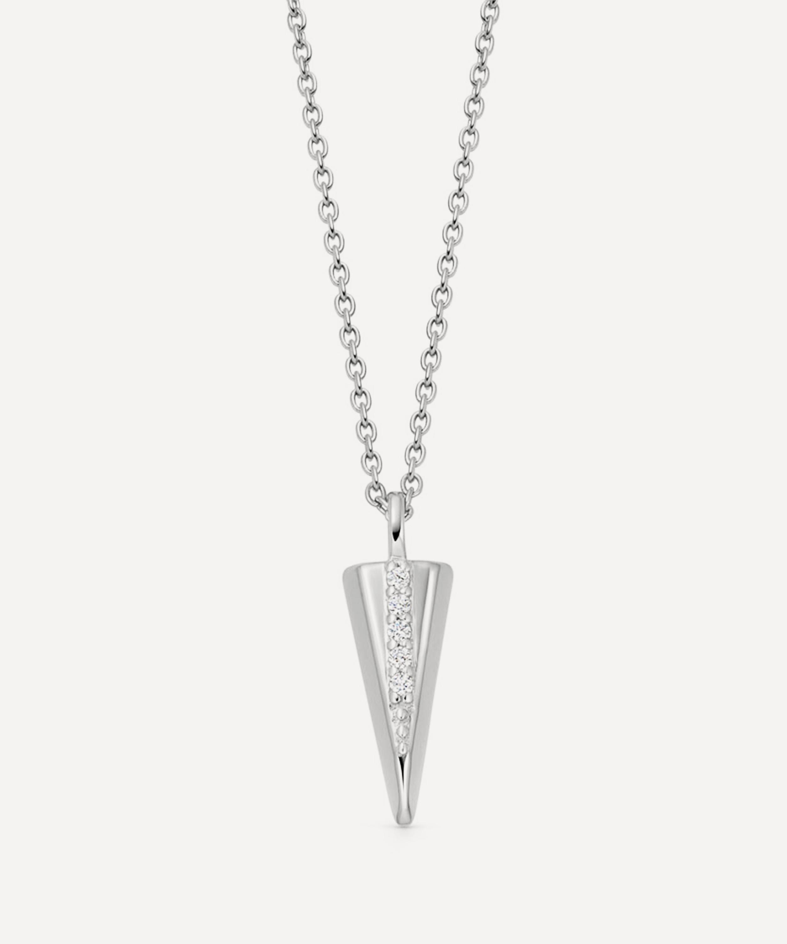 Astley Clarke - Sterling Silver Deco Shard Pendant Necklace image number 0