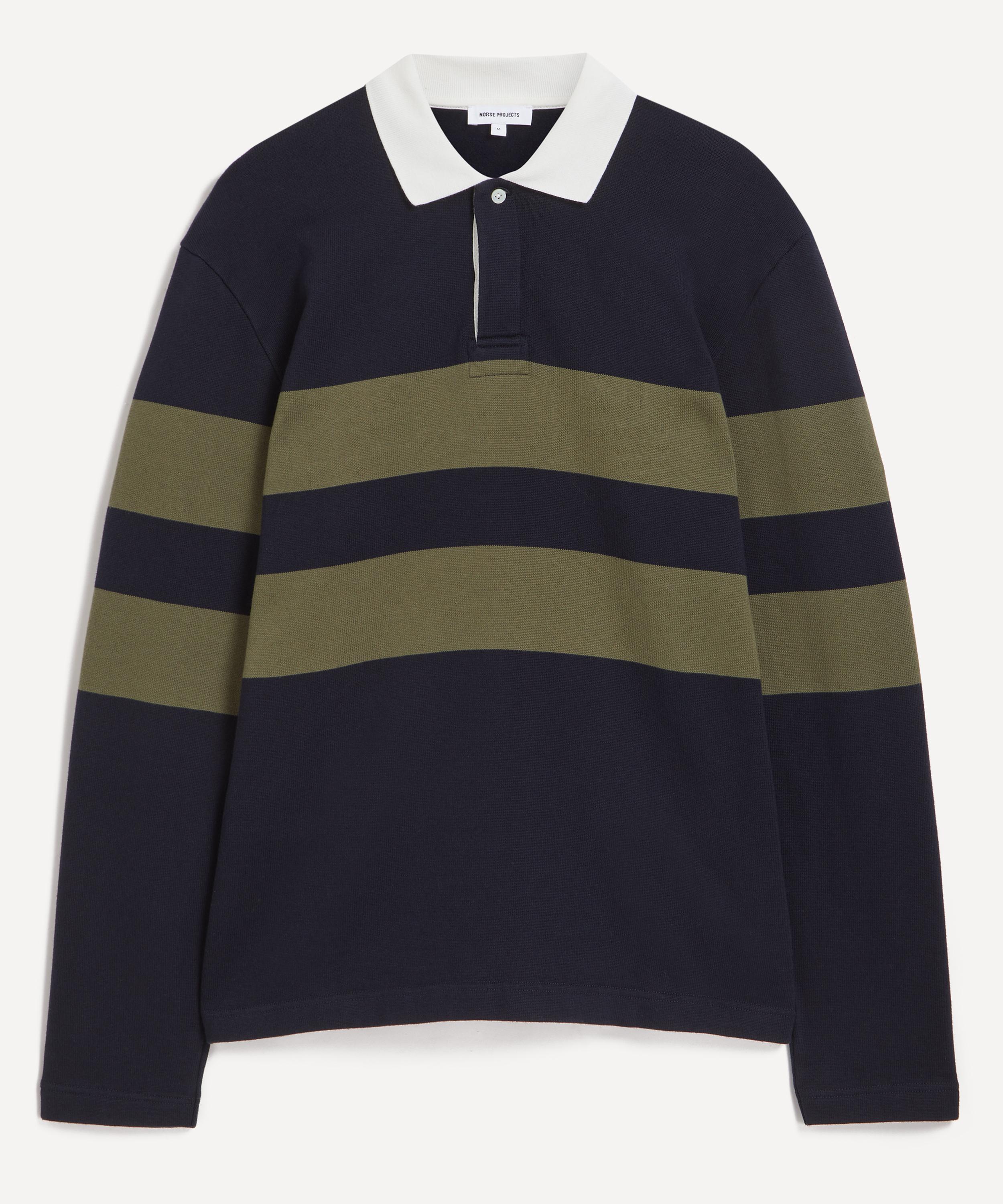 Norse Projects - Ruben Brushed Stripe Polo image number 0