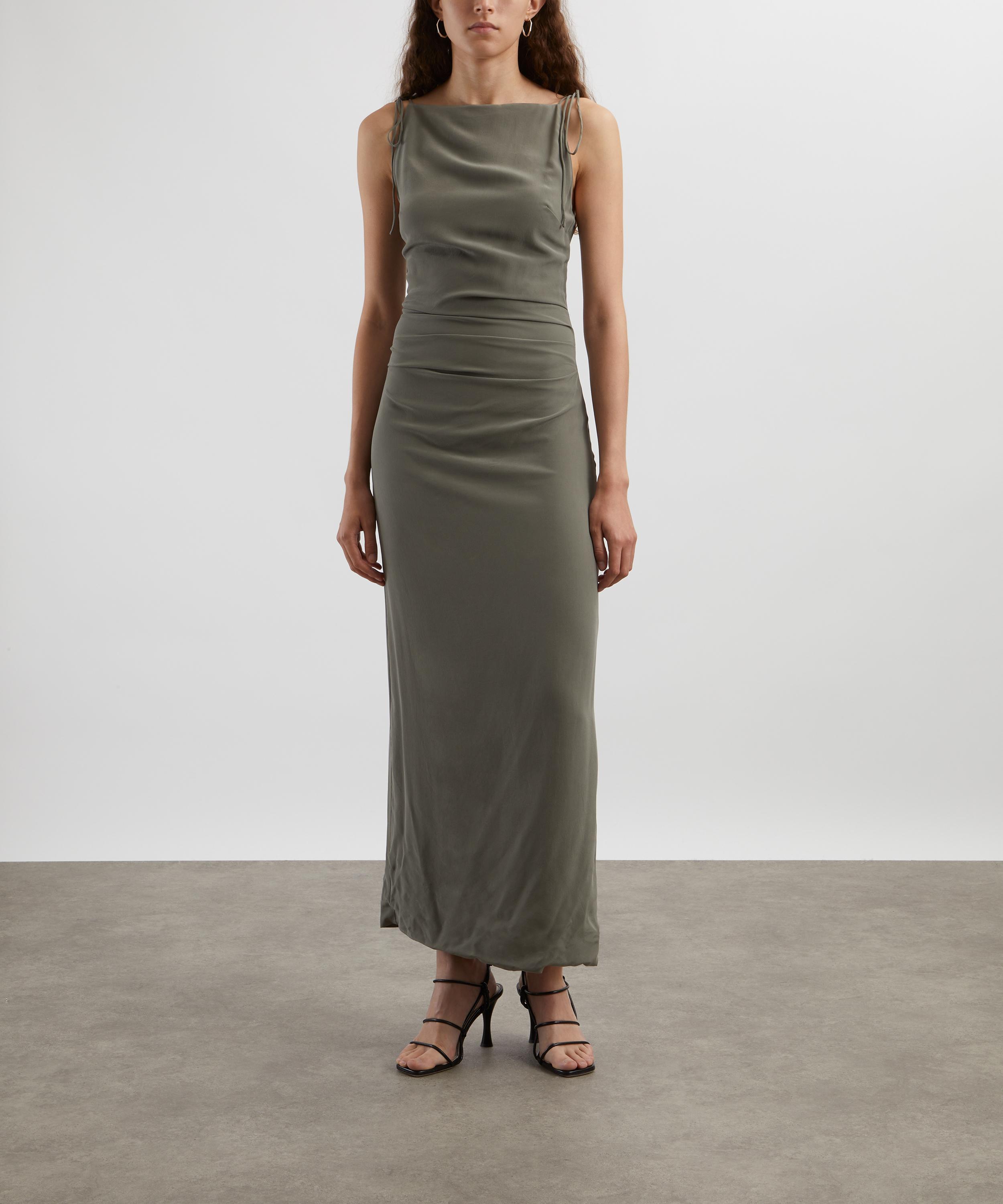 St. Agni - Silk Tuck Dress image number 2