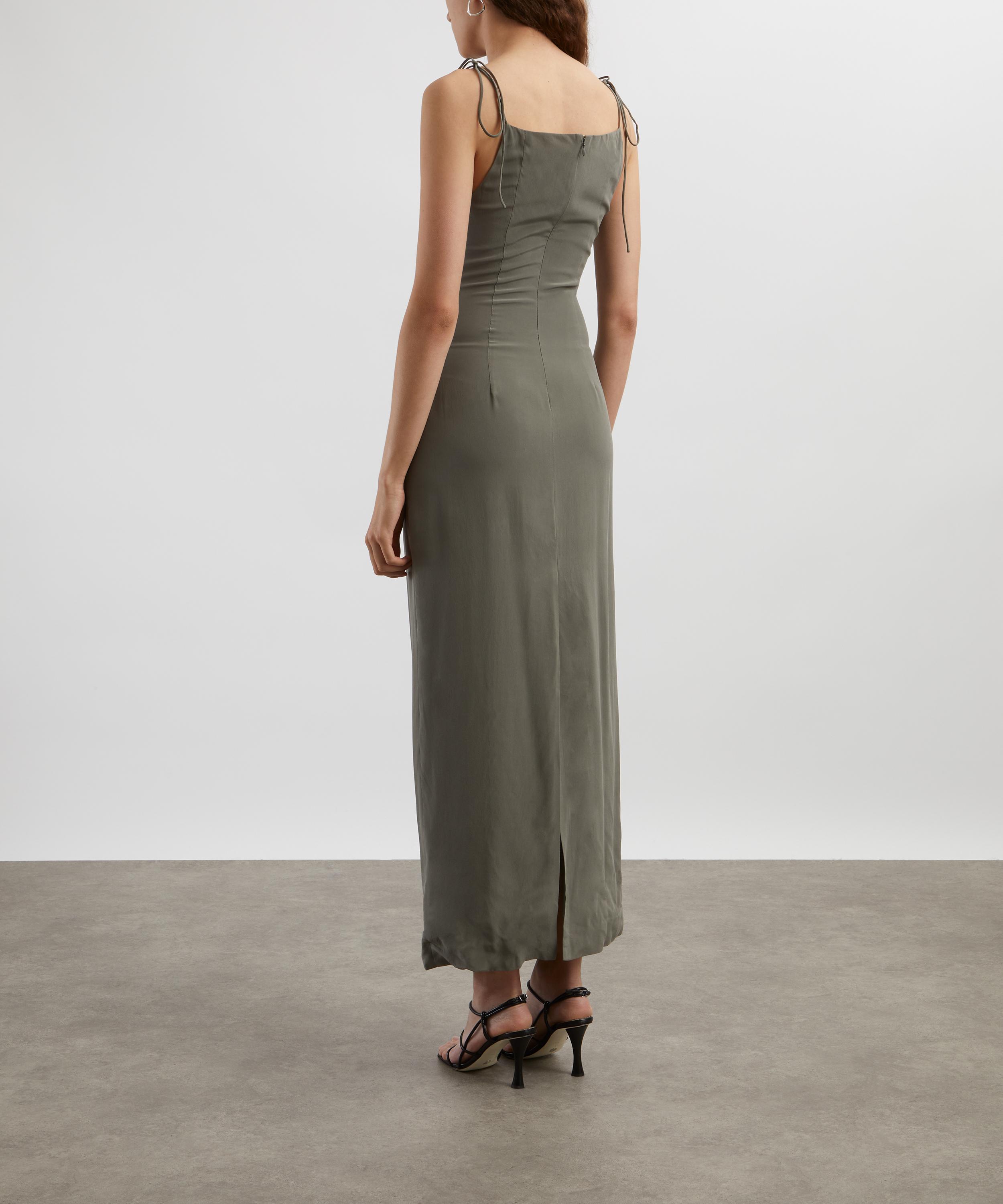 St. Agni - Silk Tuck Dress image number 3