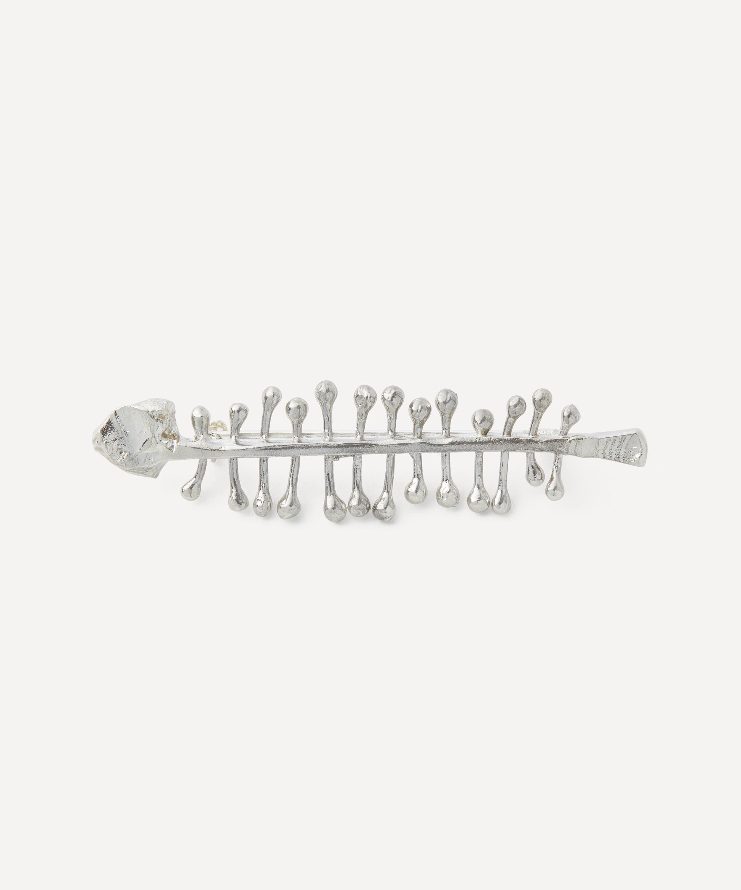 Alighieri - Sterling Silver Skeleton Of The Self Brooch image number 0