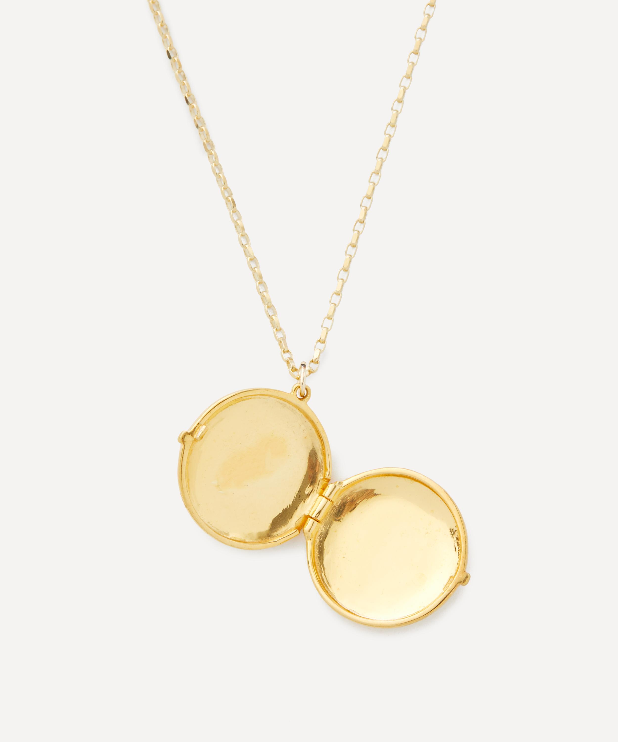 Kirstie Le Marque - Gold-Plated Diamond Guiding Star Locket Necklace image number 2