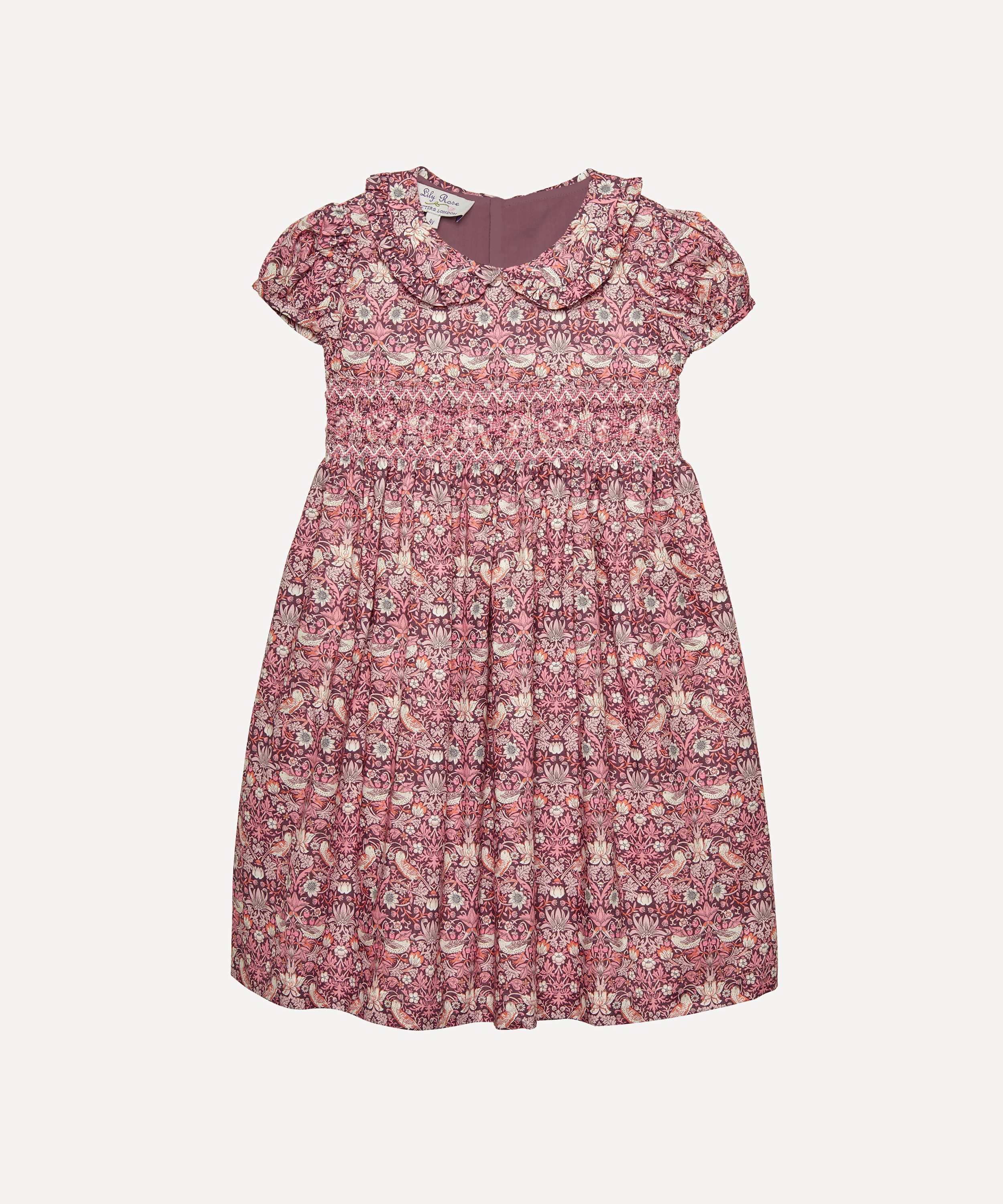 Trotters - Strawberry Thief Smocked Dress 2-5 Years image number 0