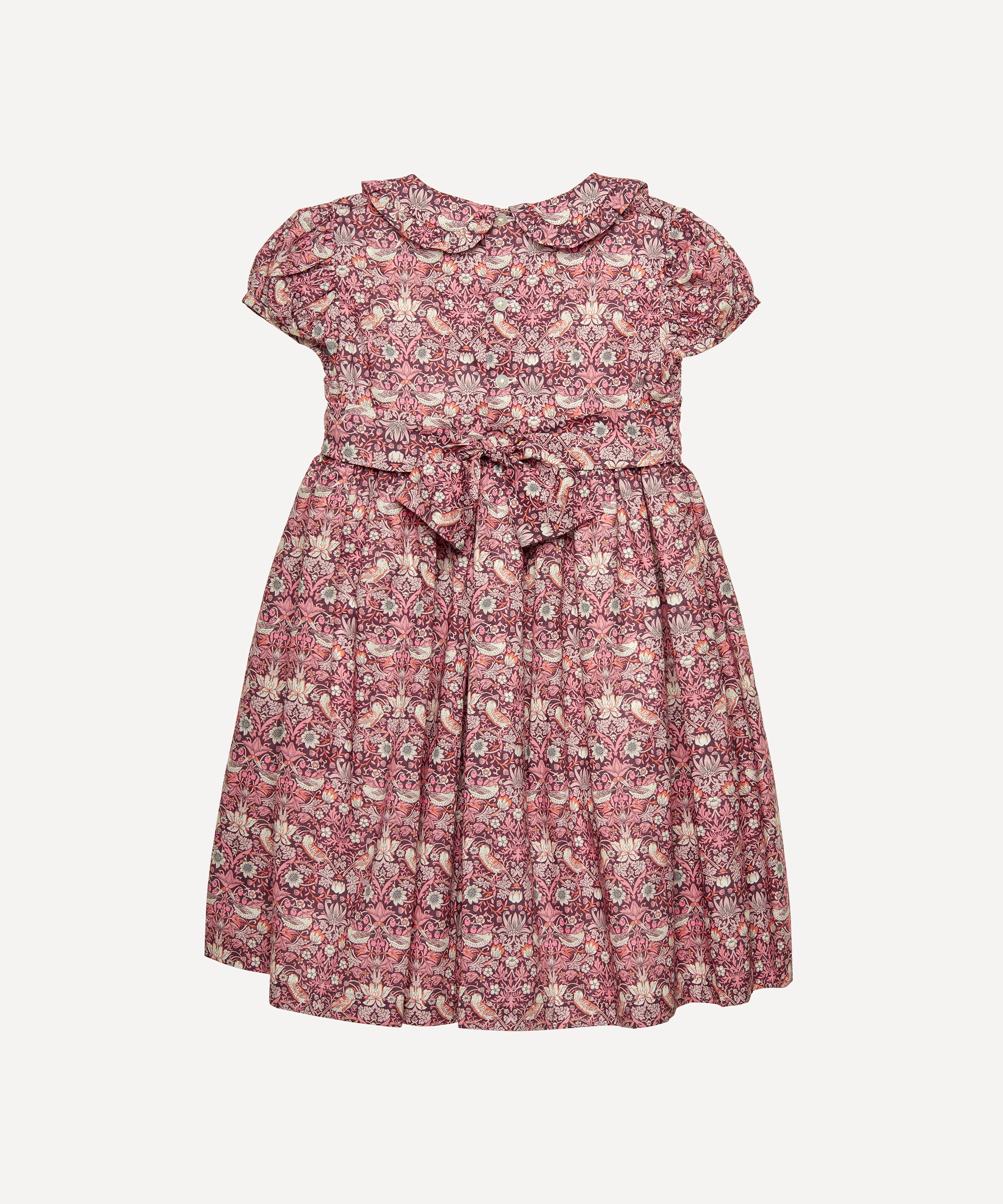 Trotters - Strawberry Thief Smocked Dress 6-11 Years image number 1