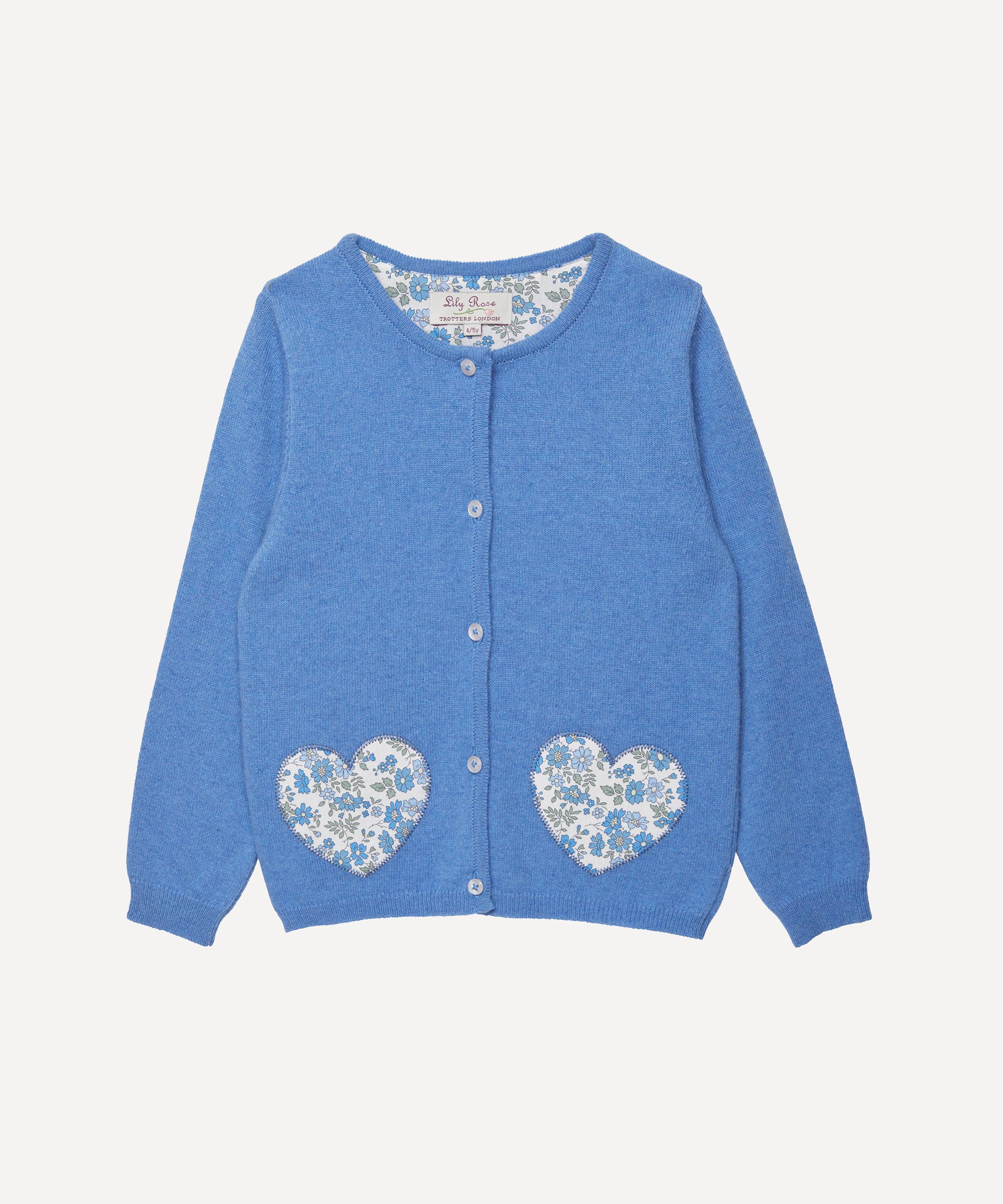 Trotters - Capel Floret Heart Cardigan 4-5 Years image number 0