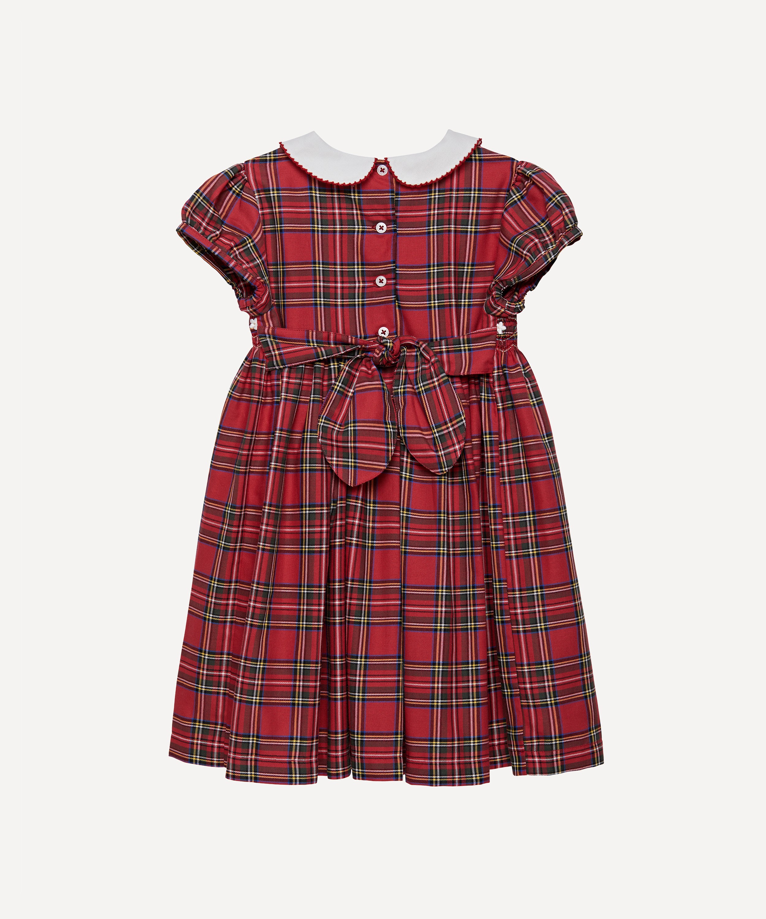 Trotters - Charlotte Tartan Smocked Dress 2-5 Years image number 1