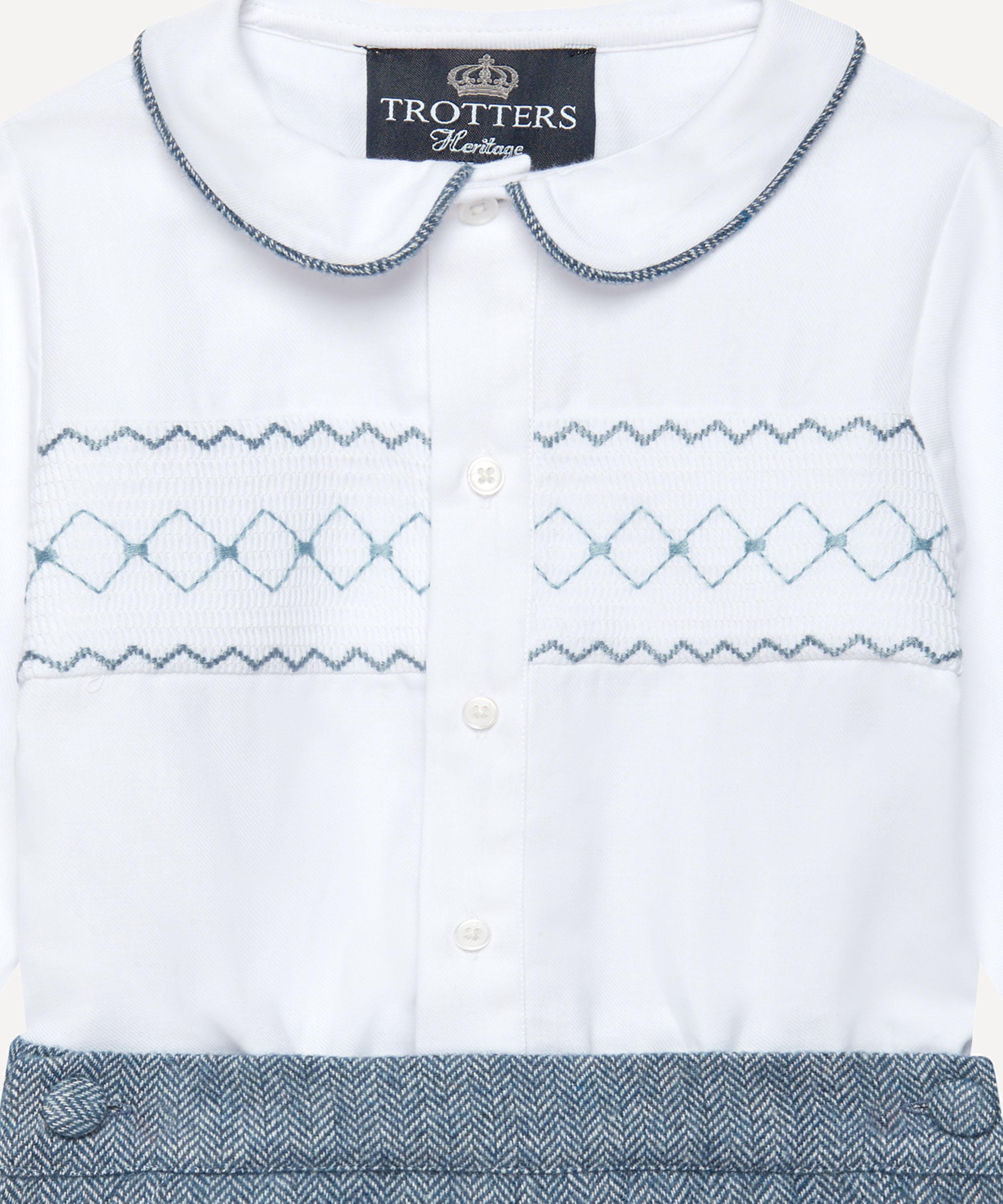 Trotters - Two Piece Smocked Rupert Set 5-7 Years image number 2