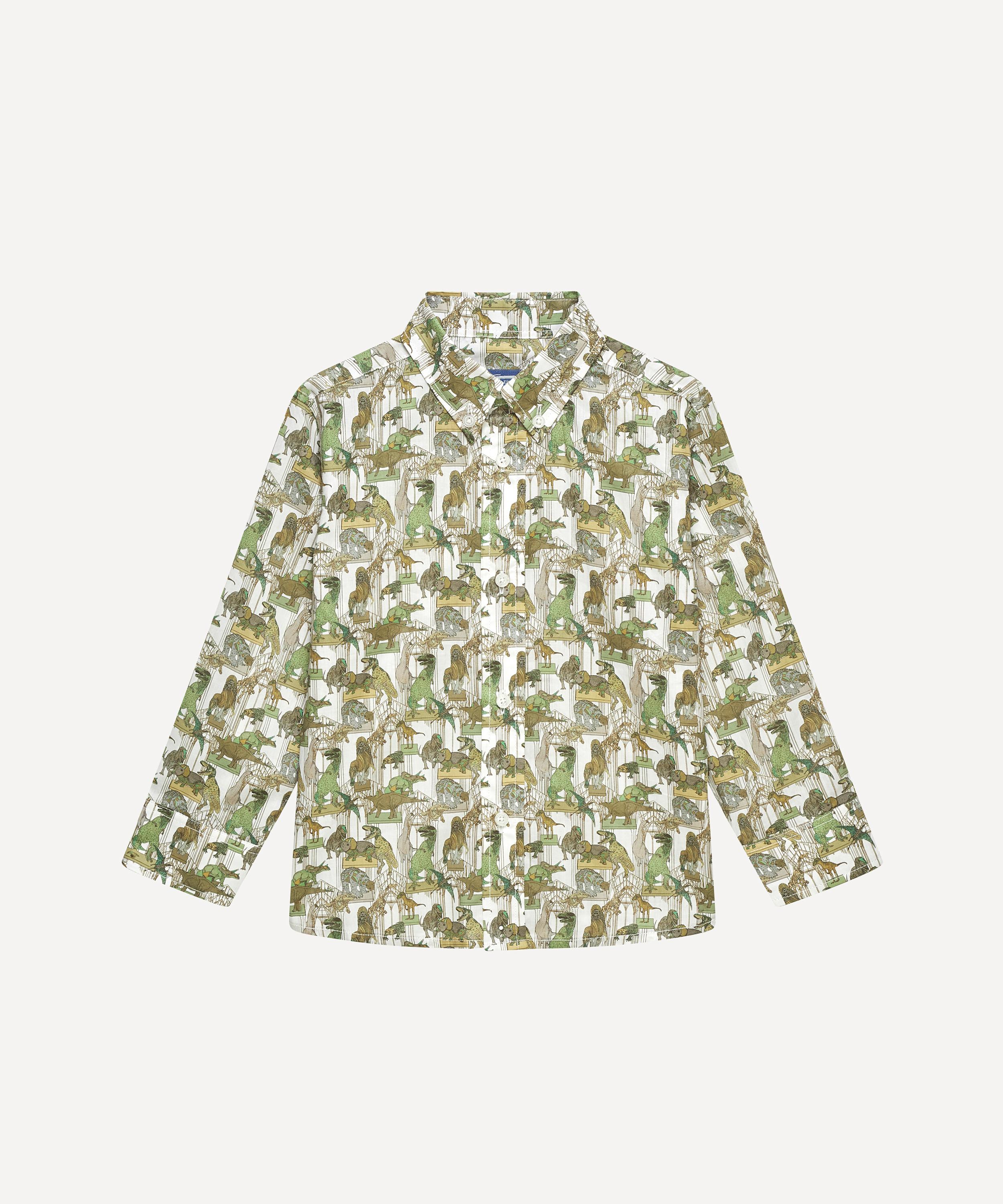 Trotters - Long Sleeved Dinosaur Shirt 6-11 Years image number 0