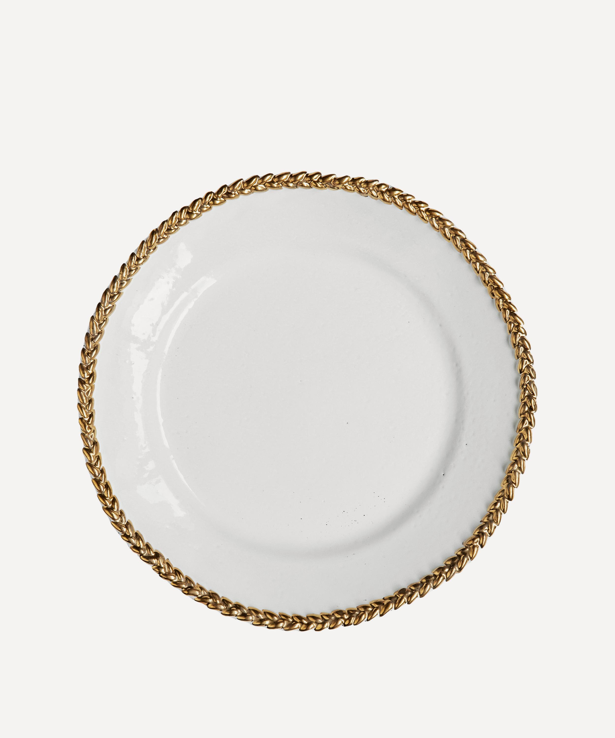 Astier de Villatte - Gold Josephine Dinner Plate image number 0