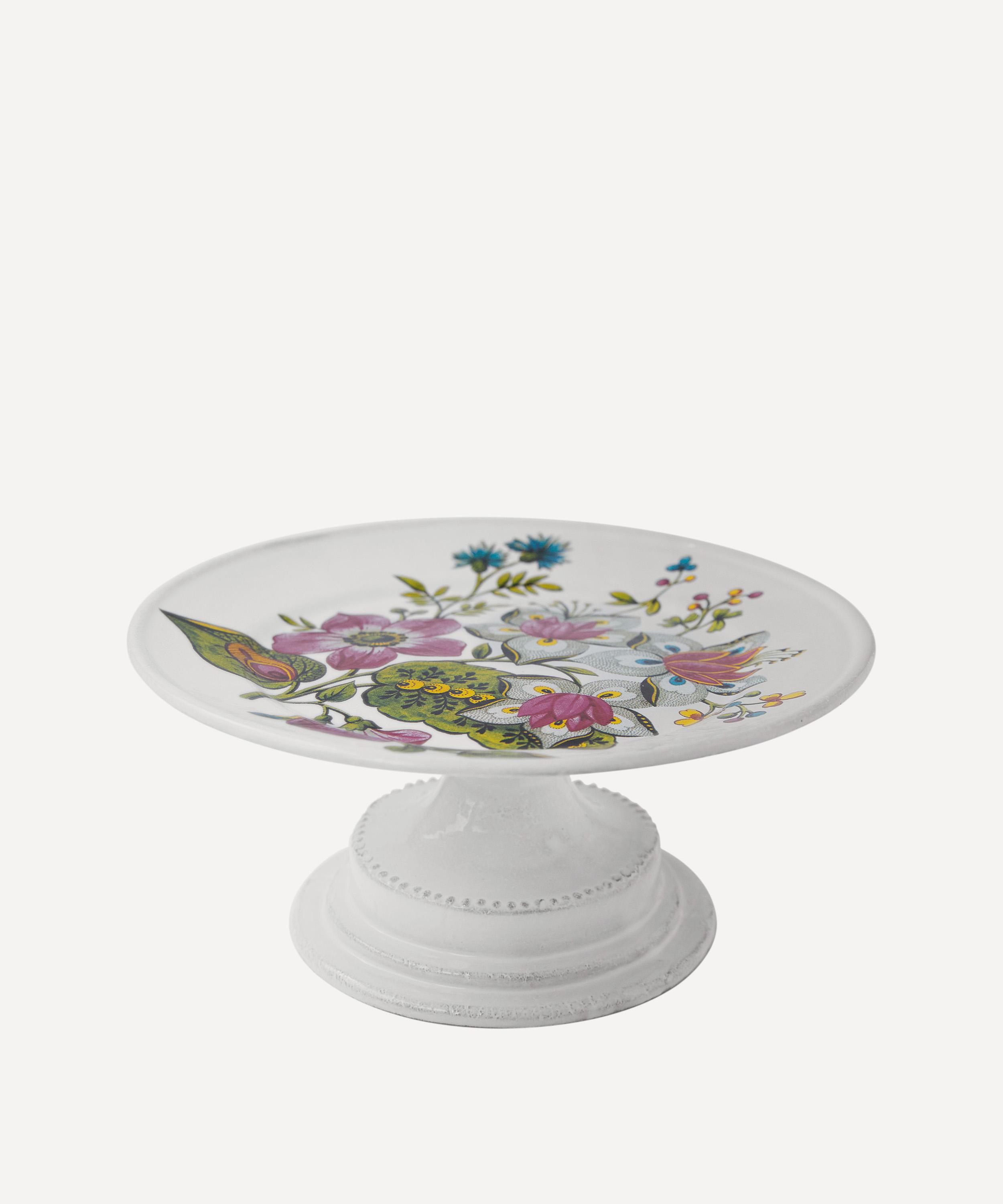 Astier de Villatte - Small Floral Wallpaper Cake Stand image number 0