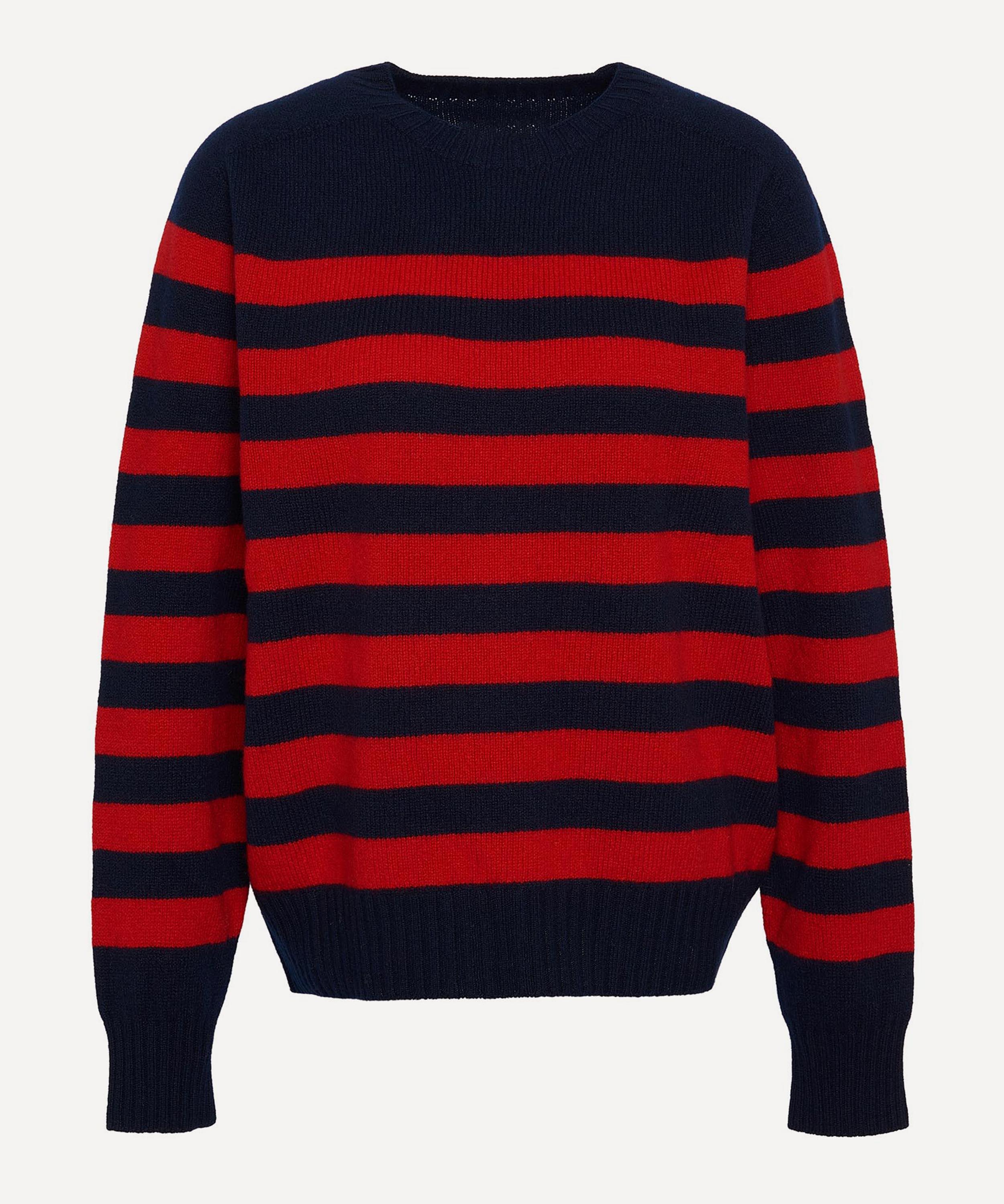 Barbour x The Edit by Alexa Chung Dominic Striped Crew Neck Jumper Liberty