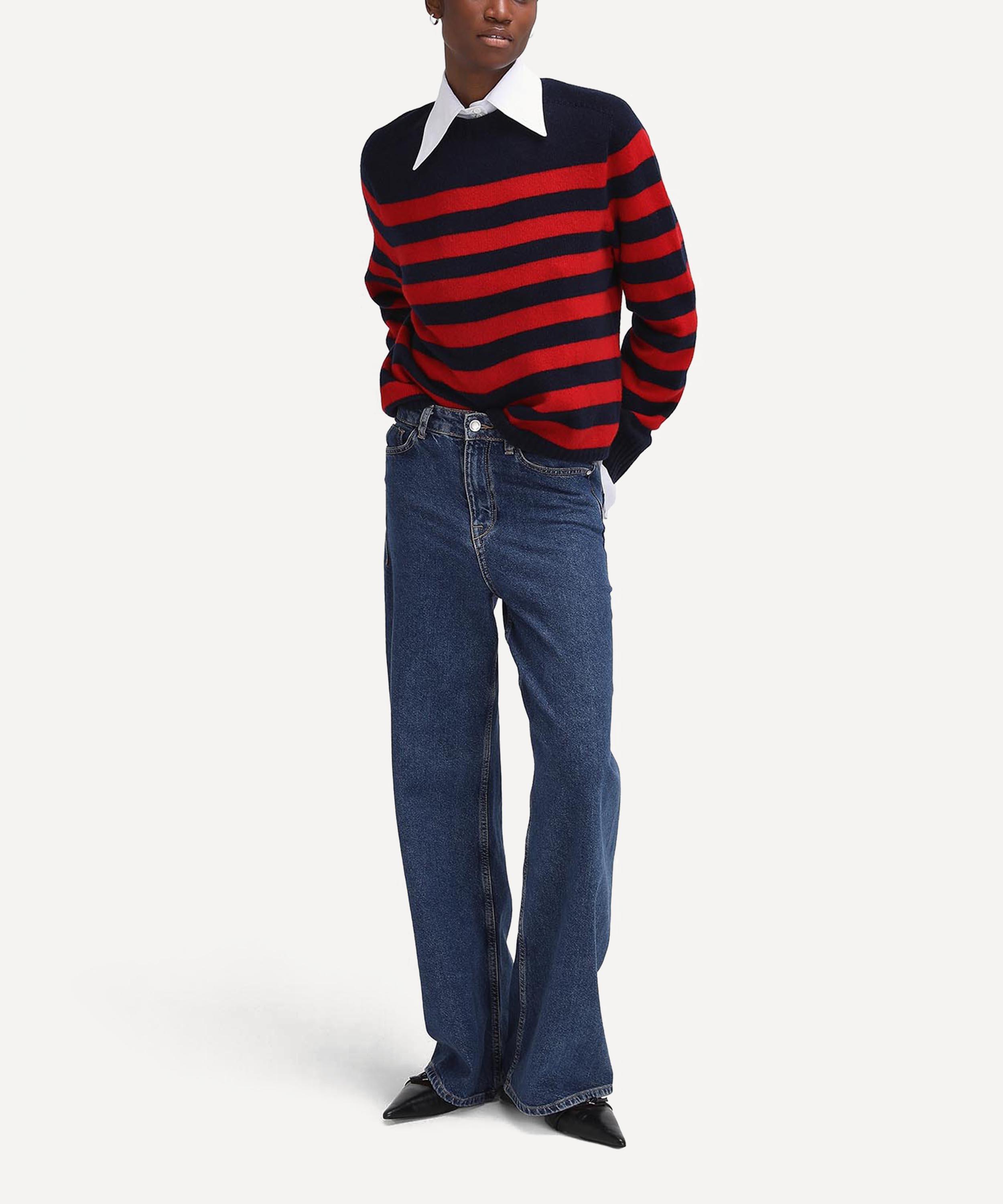 Barbour - x The Edit by Alexa Chung Dominic Striped Crew-Neck Jumper image number 1