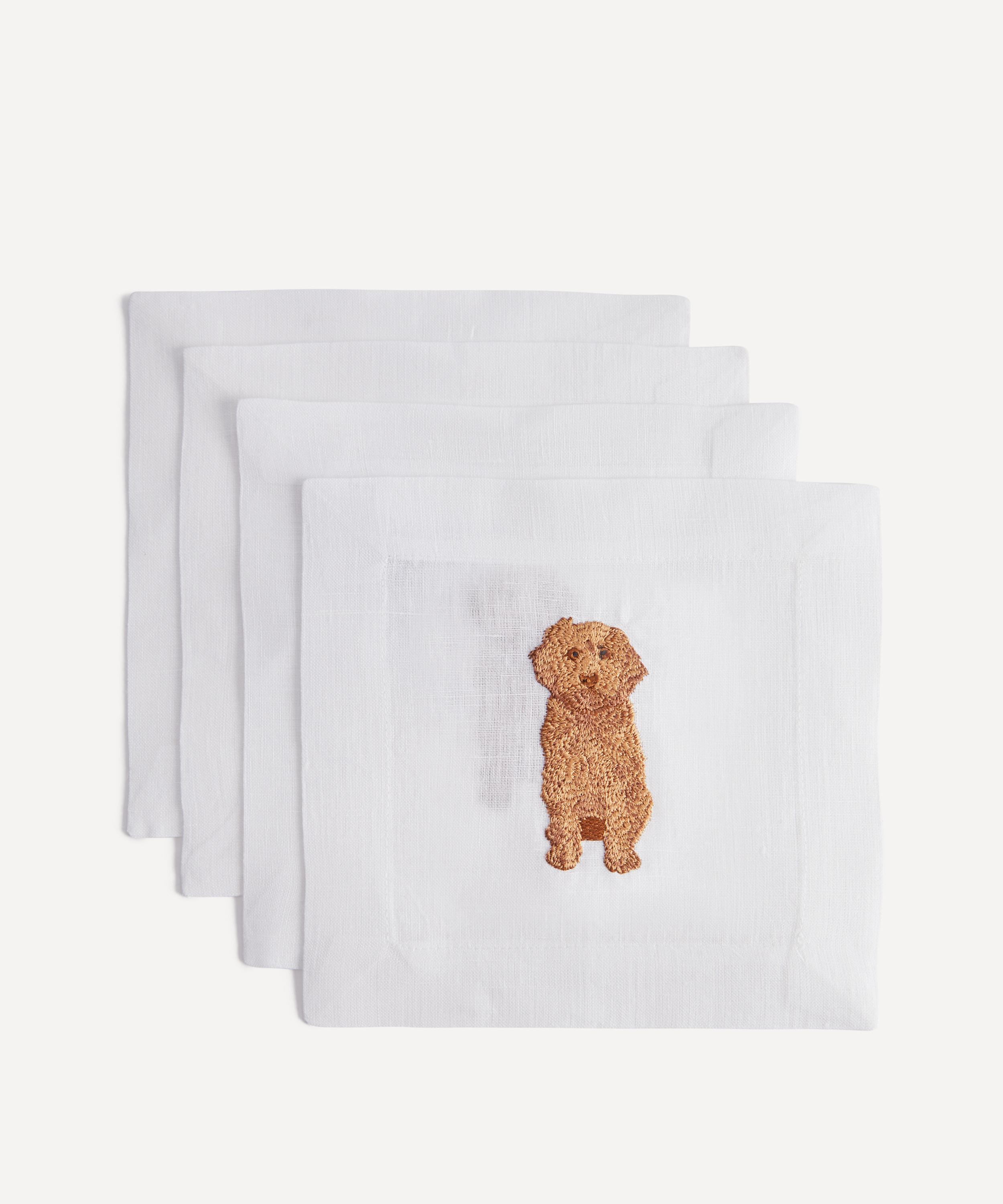 Lettermade - Cavapoo Cocktail Napkins Set of Four image number 0