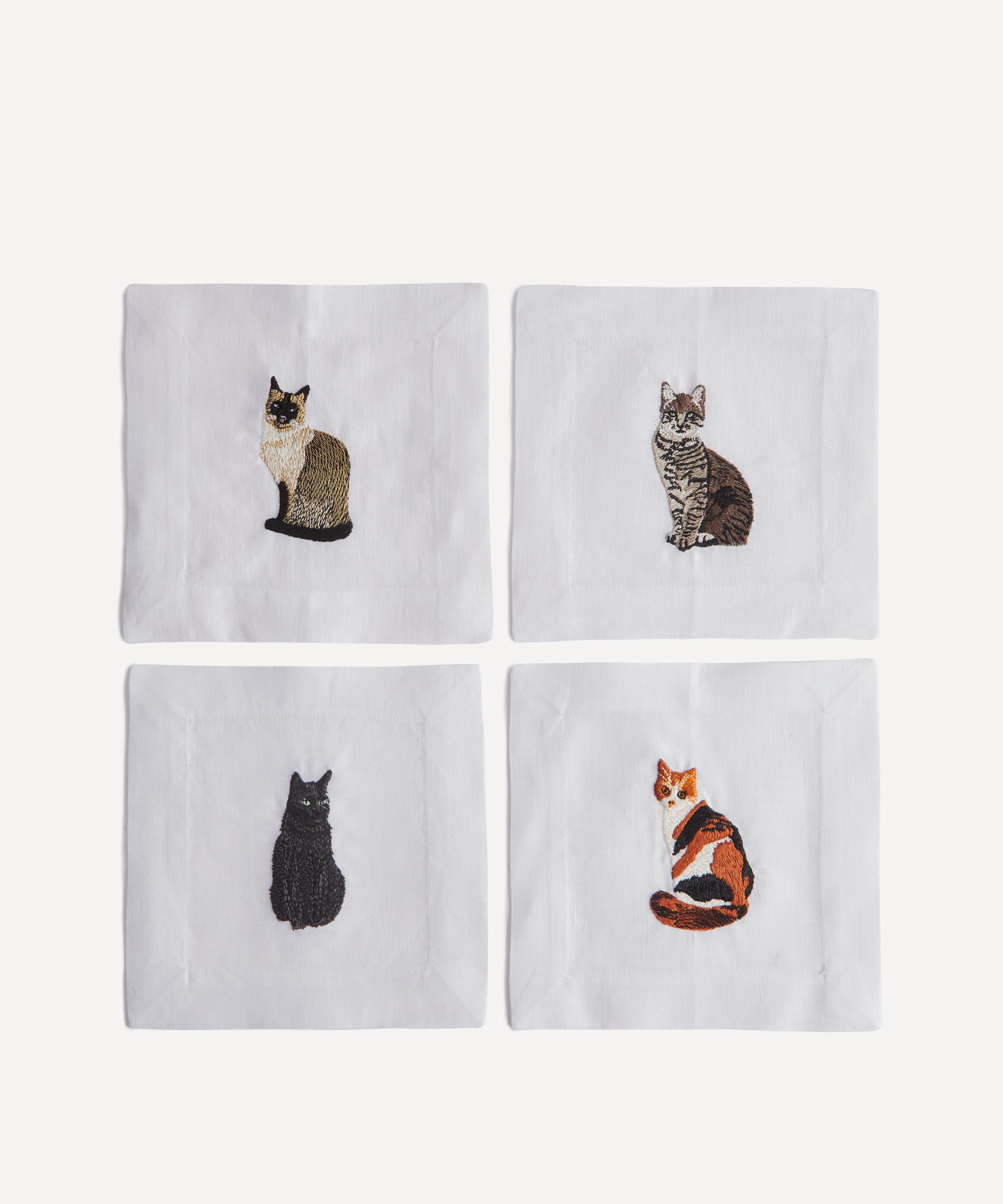 Lettermade - Cat Combo Cocktail Napkins Set of Four image number 1