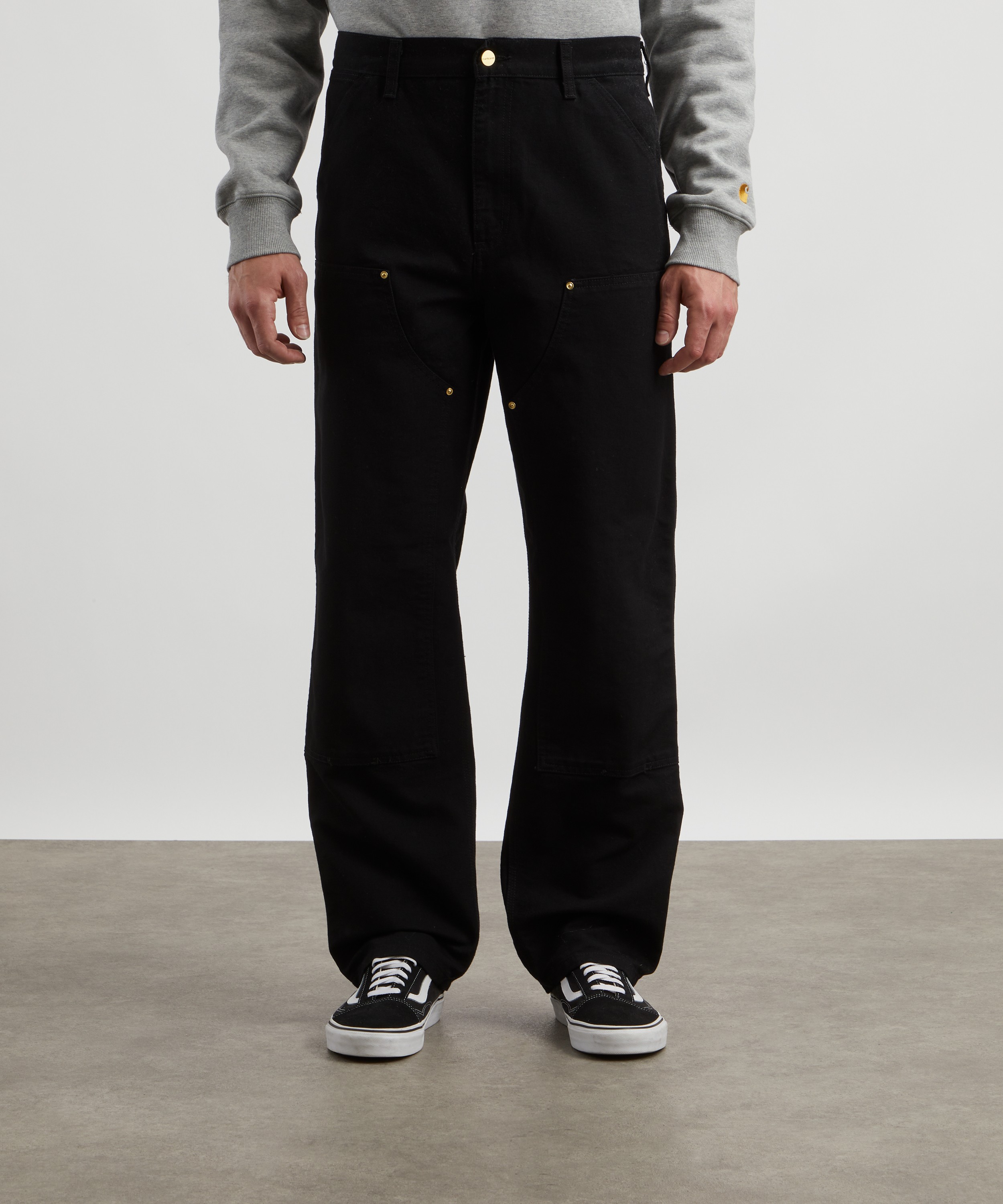 Carhartt WIP - Black Double Knee Trousers image number 2