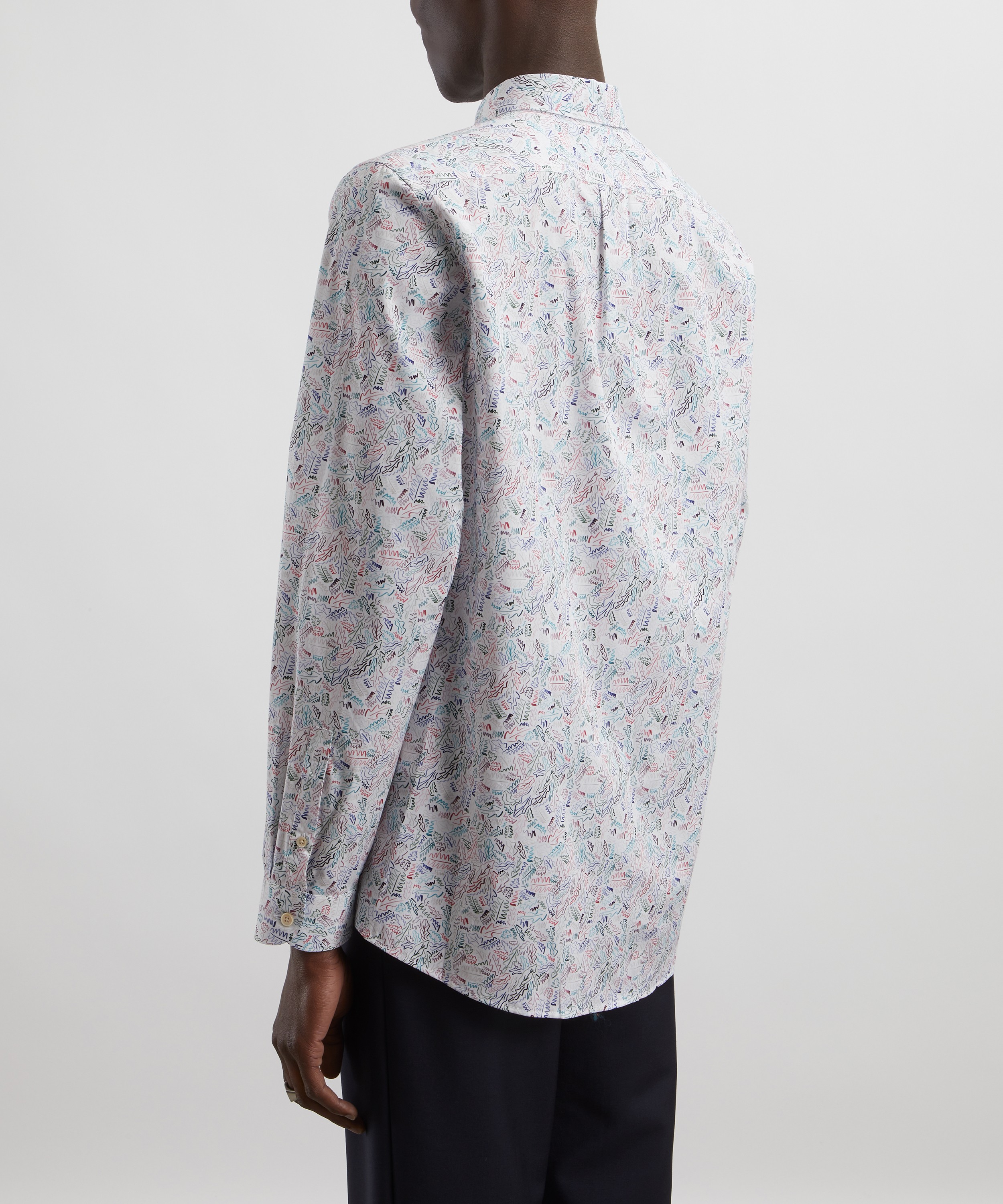 PS Paul Smith - Chicory Floral Tailored Cotton Shirt image number 3