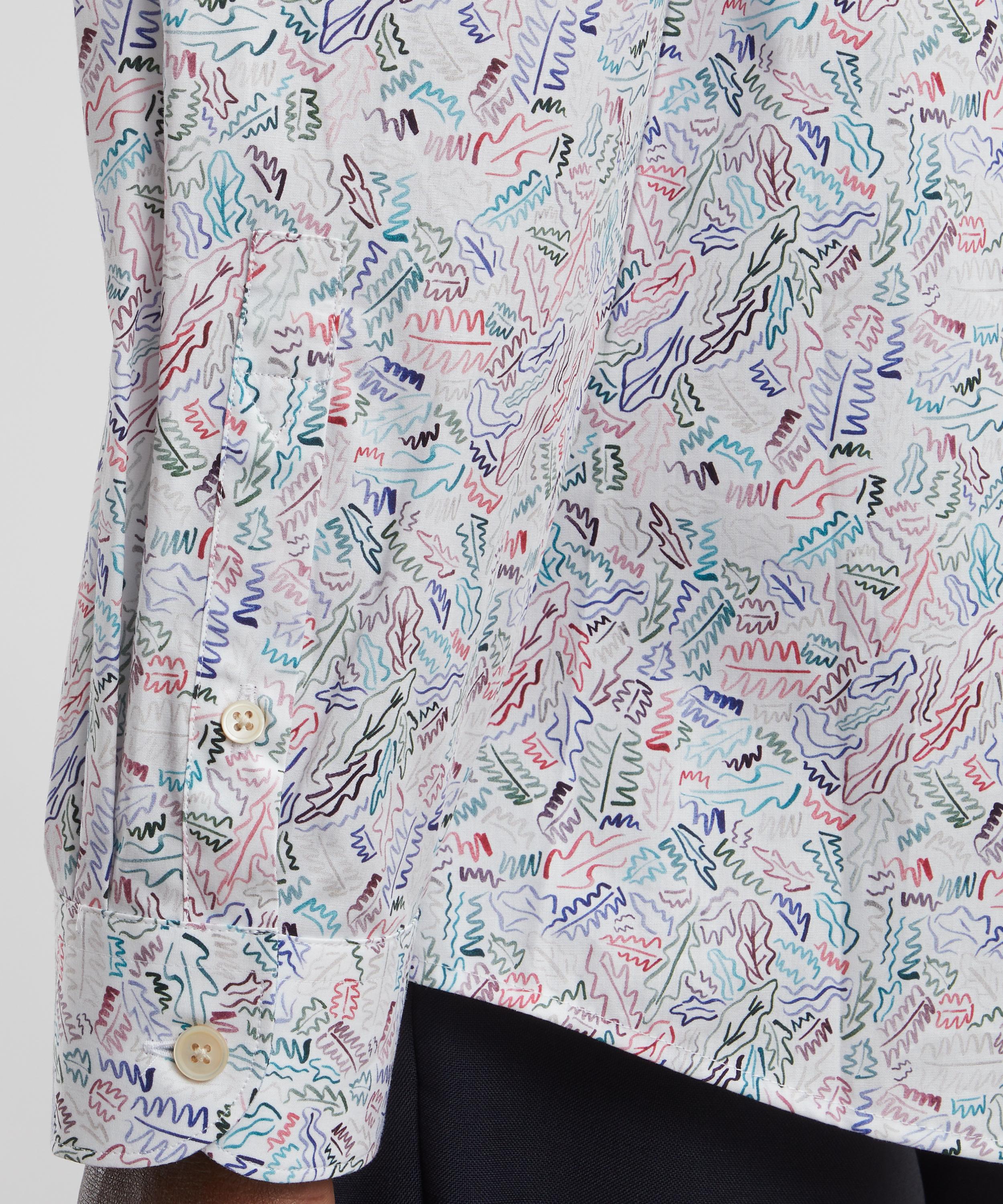 PS Paul Smith - Chicory Floral Tailored Cotton Shirt image number 4