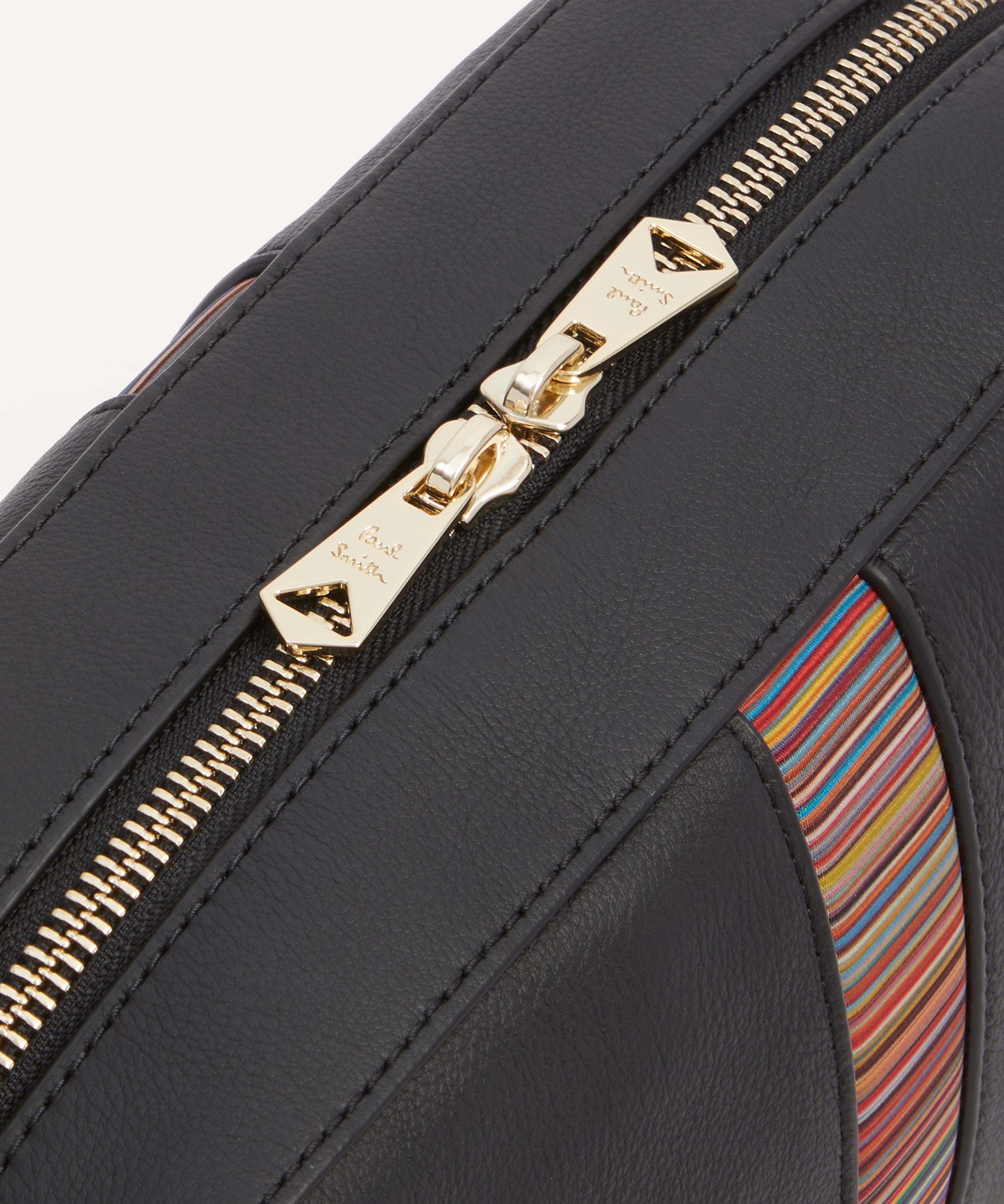 Paul Smith - Signature Stripe Leather Wash Bag image number 3