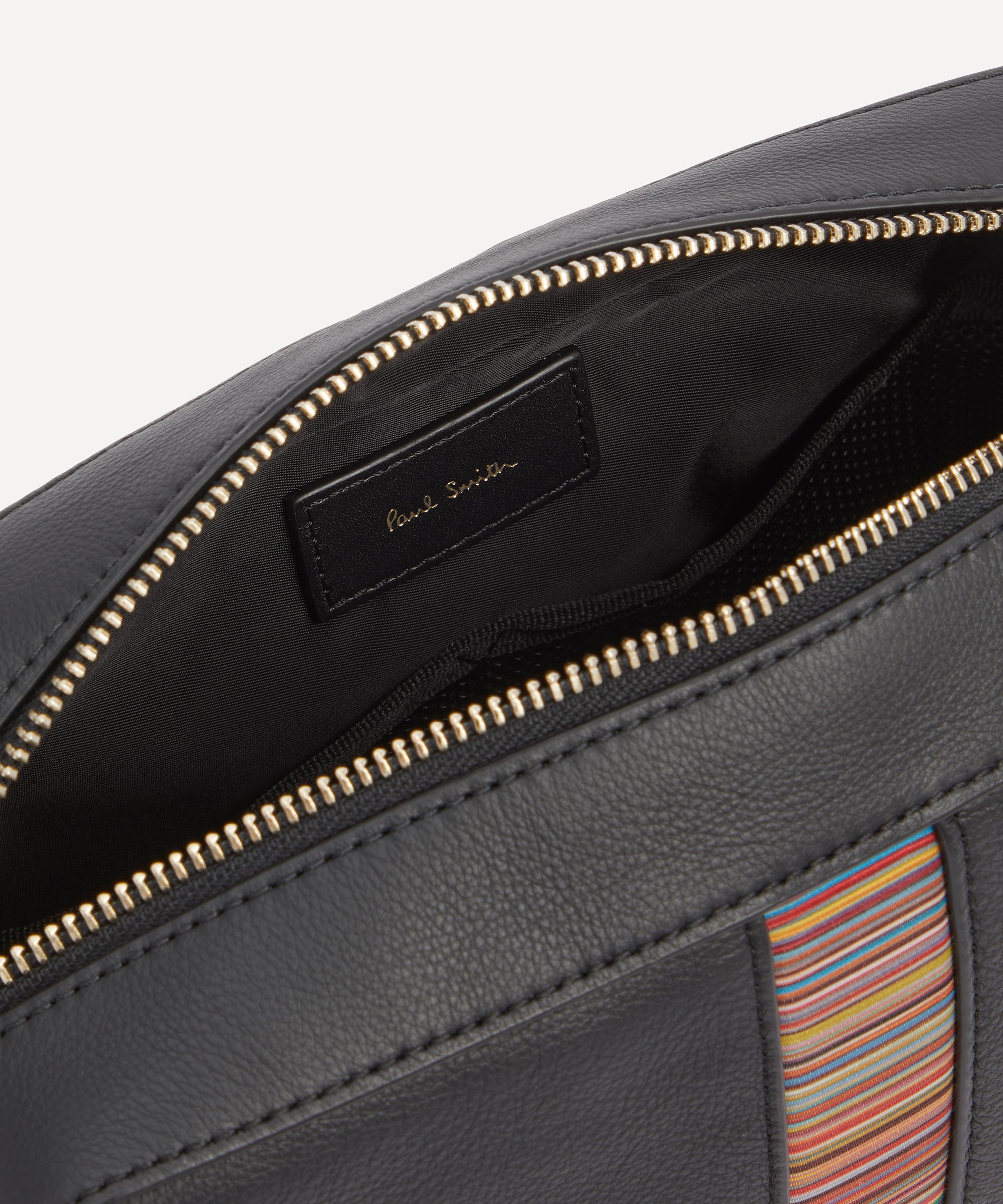 Paul Smith - Signature Stripe Leather Wash Bag image number 4