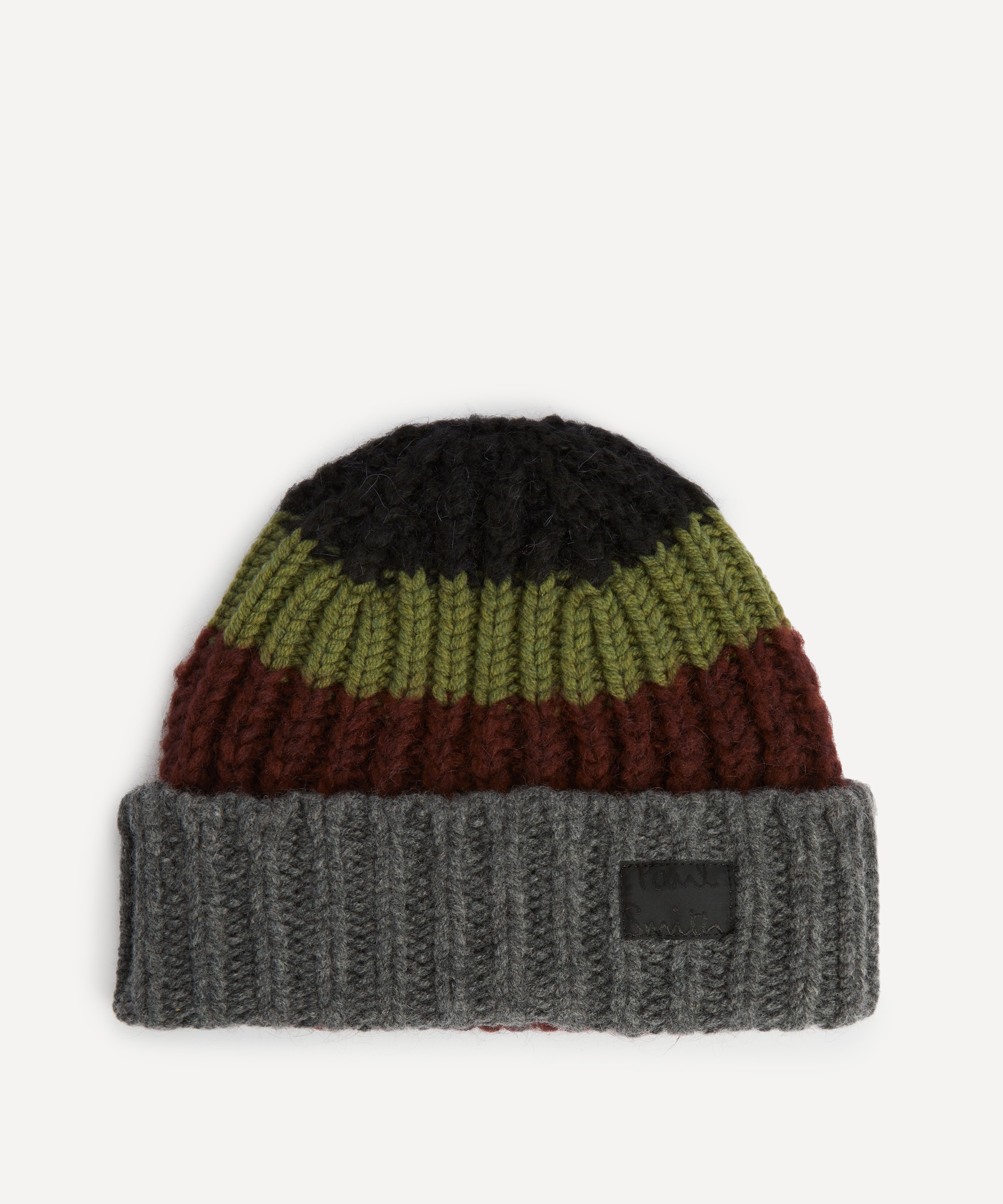 Paul Smith - Colourblock Mohair-Blend Beanie image number 0